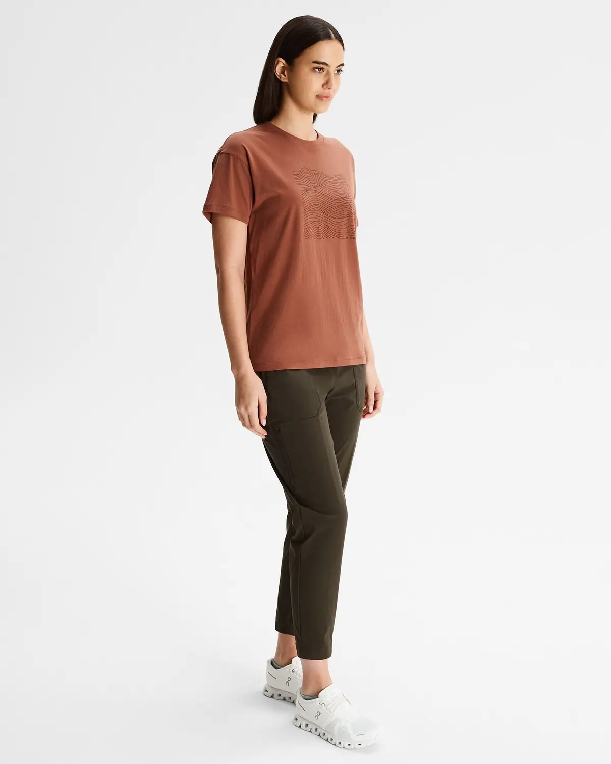 Women's Ripple Organic Cotton T-Shirt - Woodsy 2