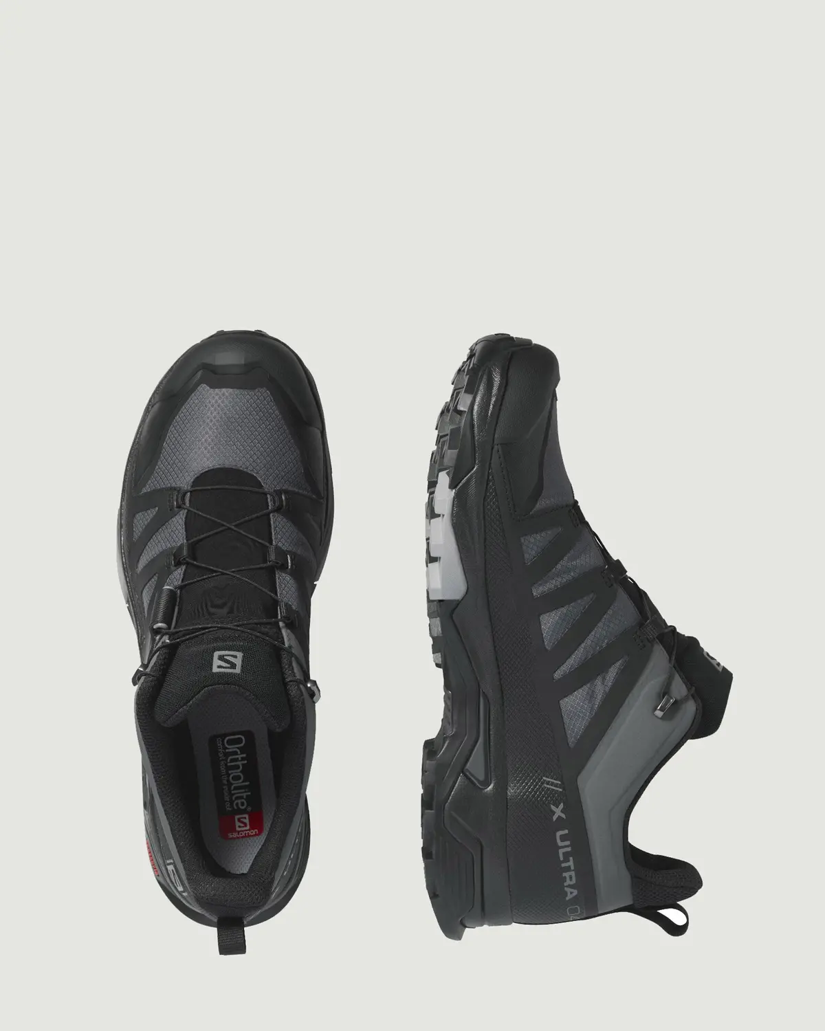 Men's Salomon X Ultra 4 Gtx Hiking Shoes - Wide - Magnet/Black/Monument 3