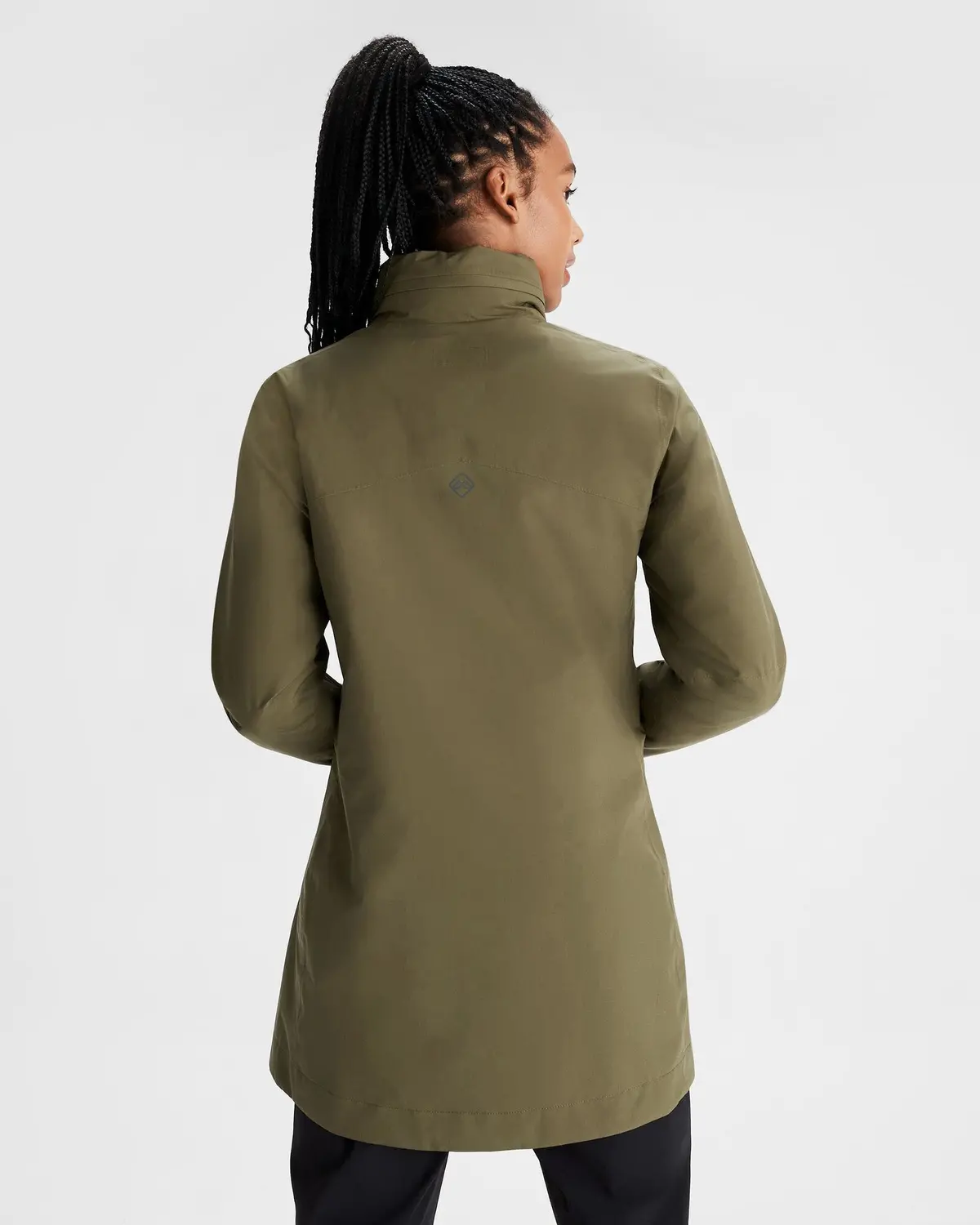 Women's Trailhead Stretch 2.5-Layer Rain Parka - Light Moss 4