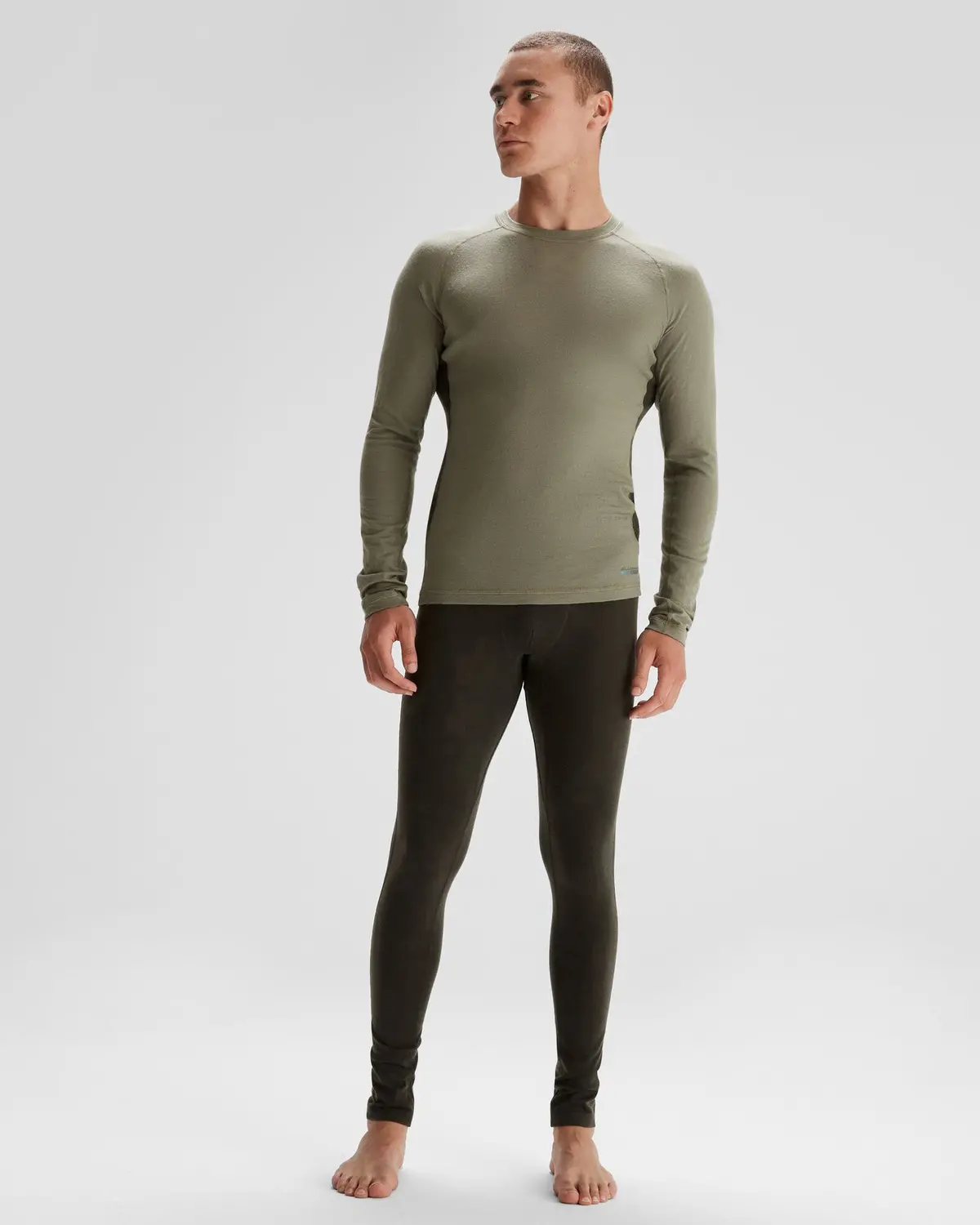Men's K-Merino 125 Baselayer Top - Beech/Dark Moss 2