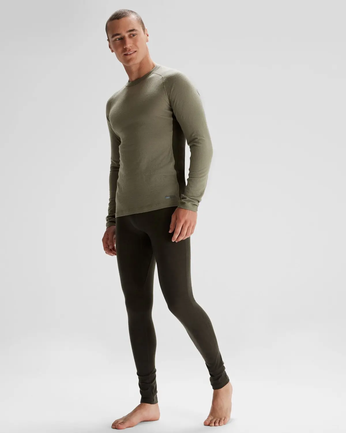 Men's K-Merino 125 Baselayer Top - Beech/Dark Moss 5