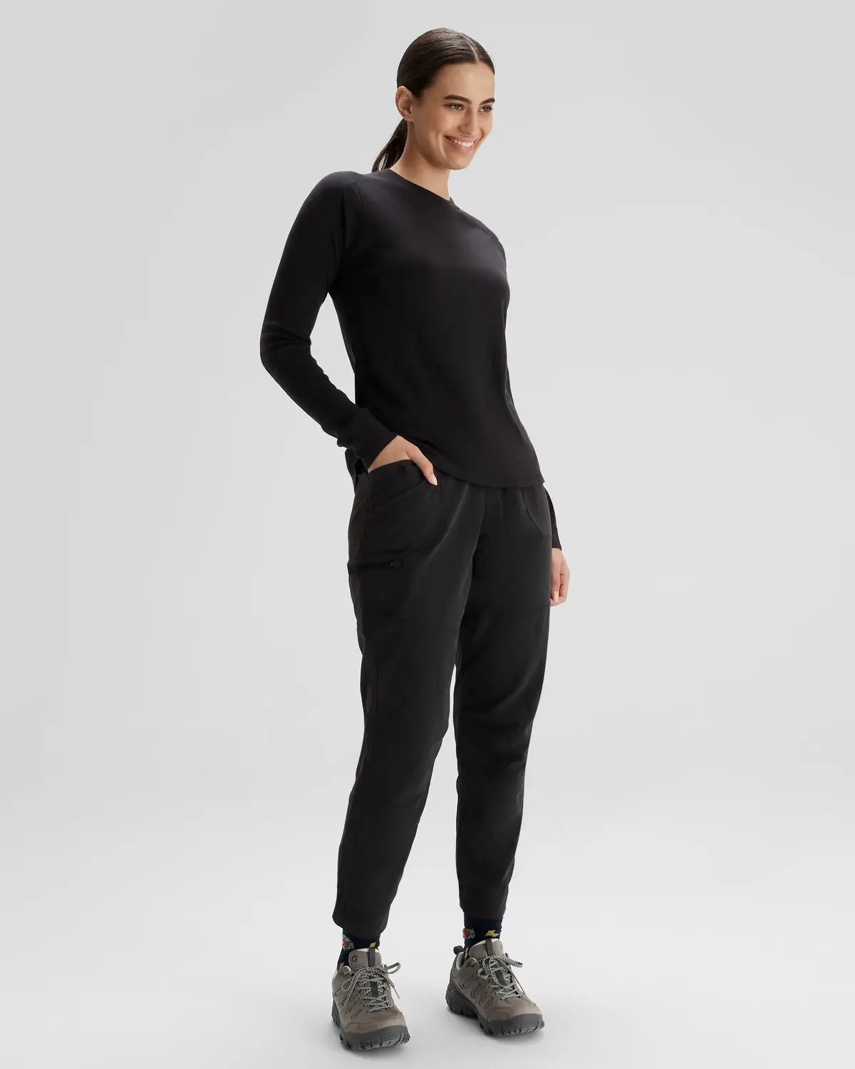 Women's K-Merino 250 Long Sleeve Top  - Black Stingray 2