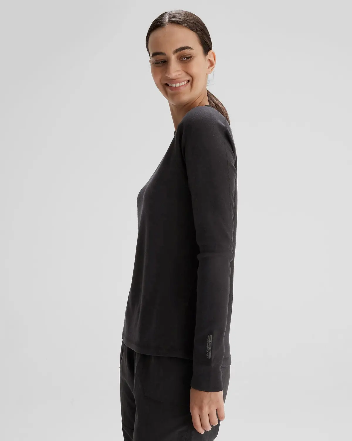 Women's K-Merino 250 Long Sleeve Top  - Black Stingray 3