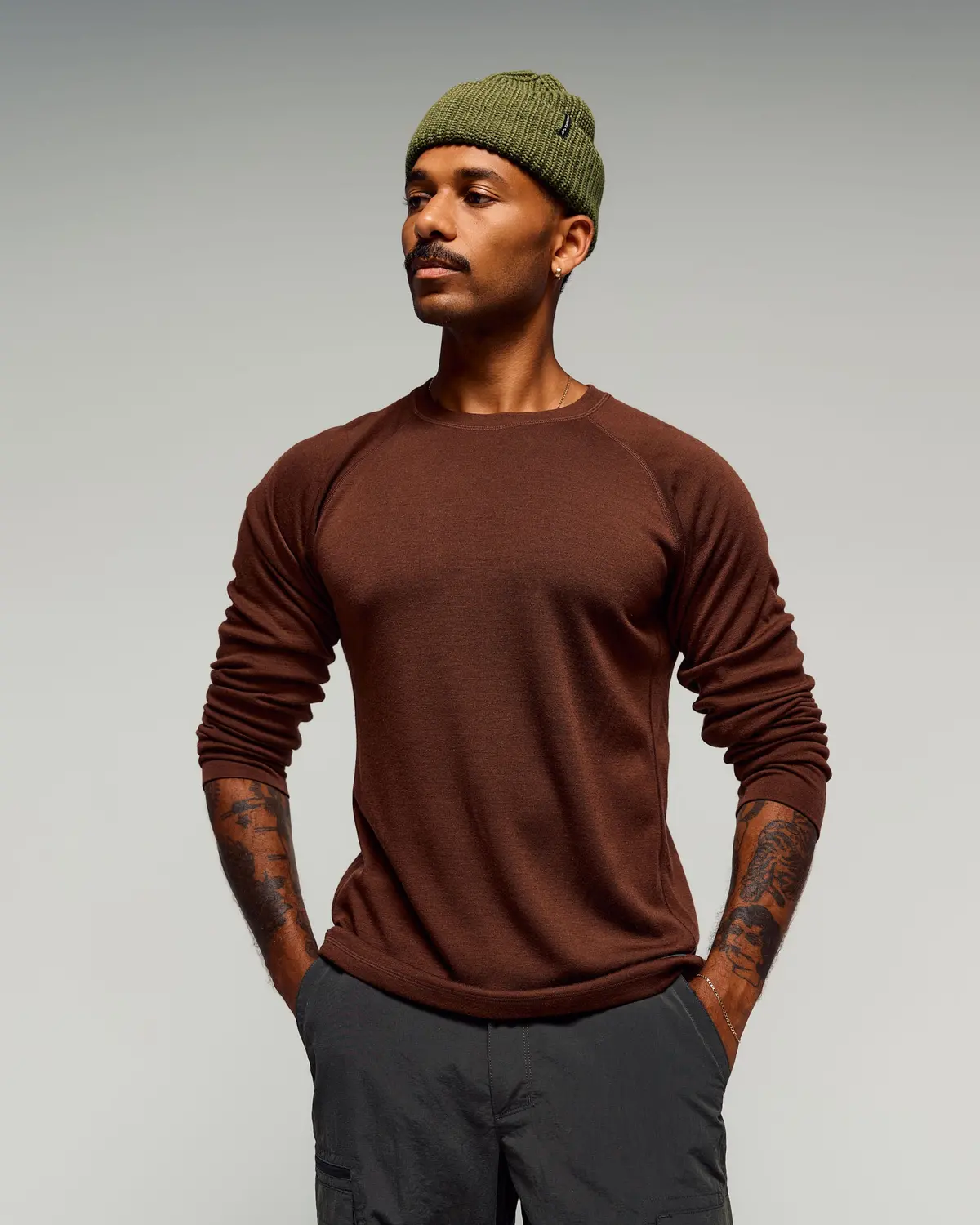 Men's K-Merino 250 Long Sleeve Top - Cocoa 2