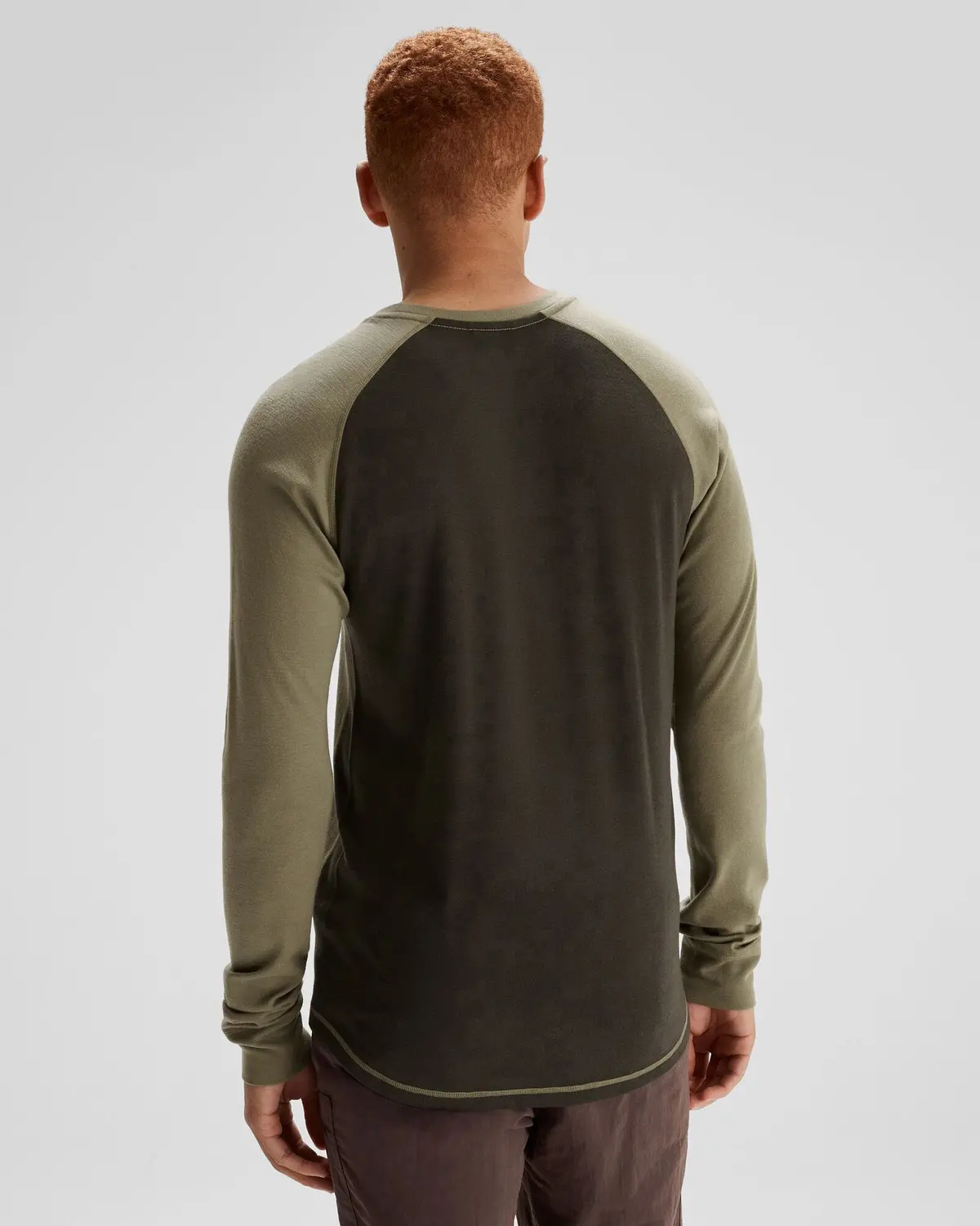 Men's K-Merino 250 Long Sleeve Top  - Beech/Dark Moss 4