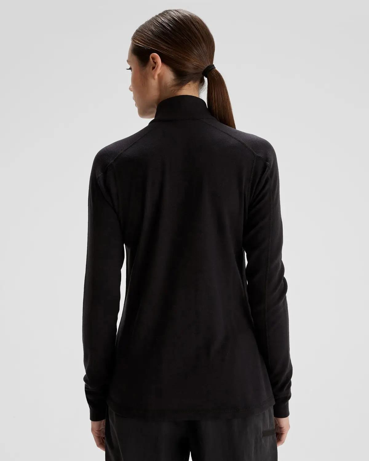 Women's K-Merino 250 Quarter Zip Top  - Black Stingray 4