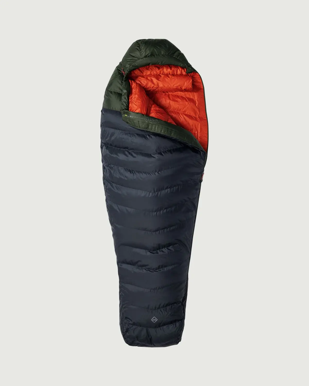 Zenter -3°C Down Sleeping Bag - Large - Black Stingray/Dark Moss 1