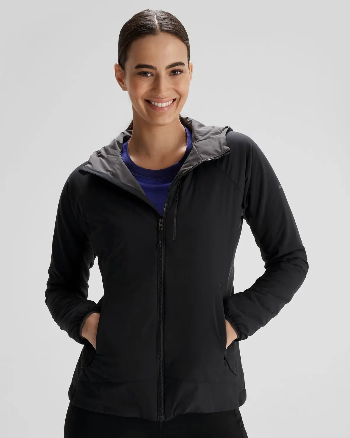 Women's Seeker Primaloft® Active Hooded Jacket - Black Stingray 1