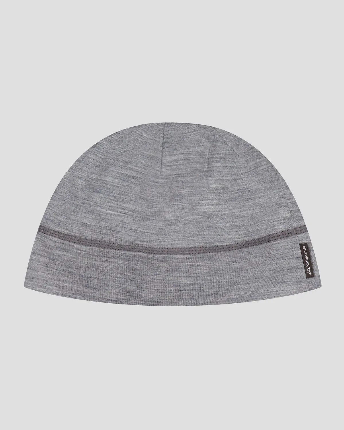Core Spun Merino 165 Beanie - Mid Grey Marle 1