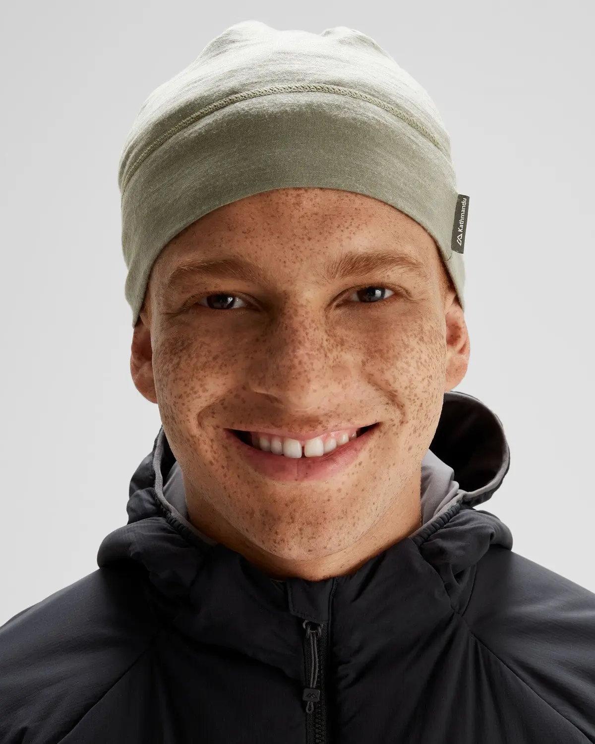 Core Spun Merino 165 Beanie - Beech 2