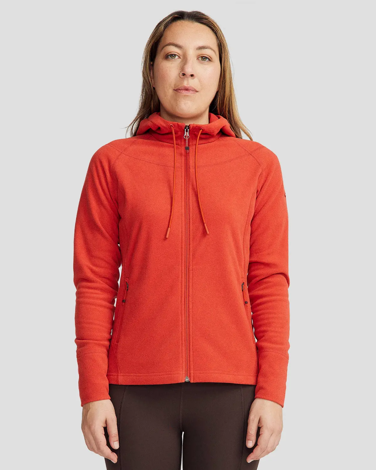 Women's Mt Aspiring Hooded Fleece Jacket  - Spicy Chilli Pepper 1