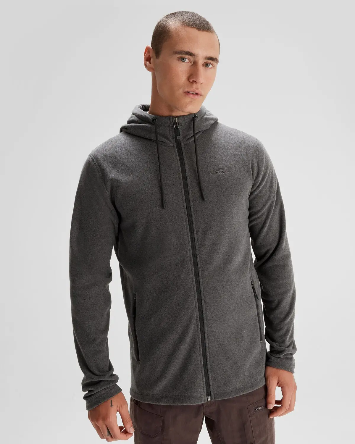 Men's Mt Aspiring Hooded Fleece Jacket  - Metal 1
