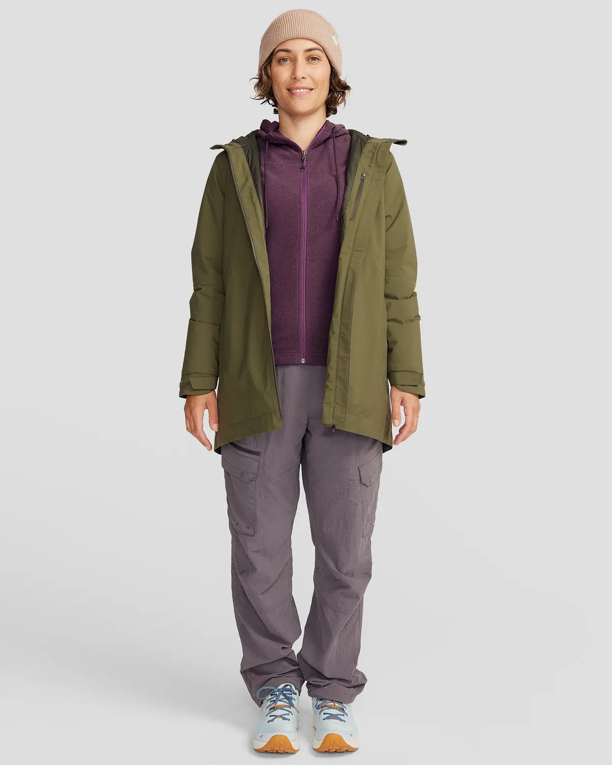 Women's Trailhead 2L Novaloft Rain Parka - Light Moss 2