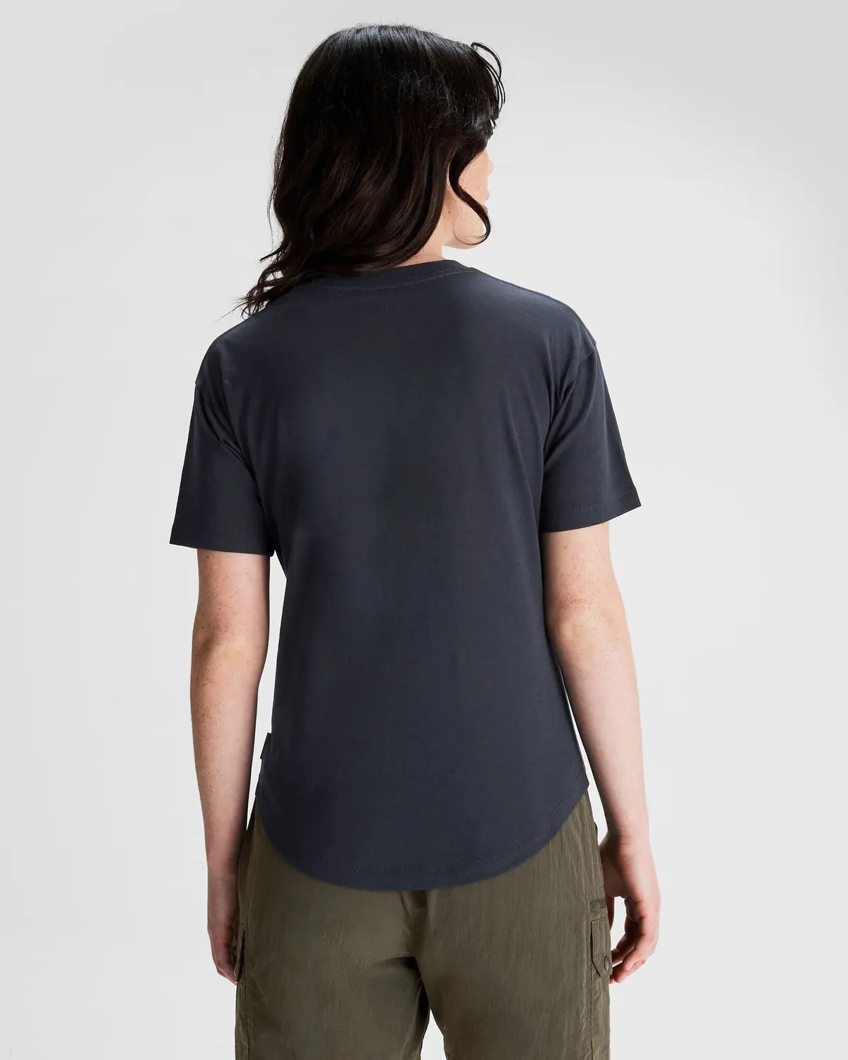 Women's Solid Organic Cotton T-Shirt - Pure Navy 3