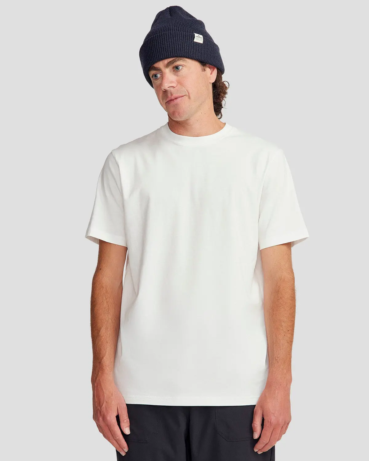 Men's Solid Organic Cotton T-Shirt - White 1