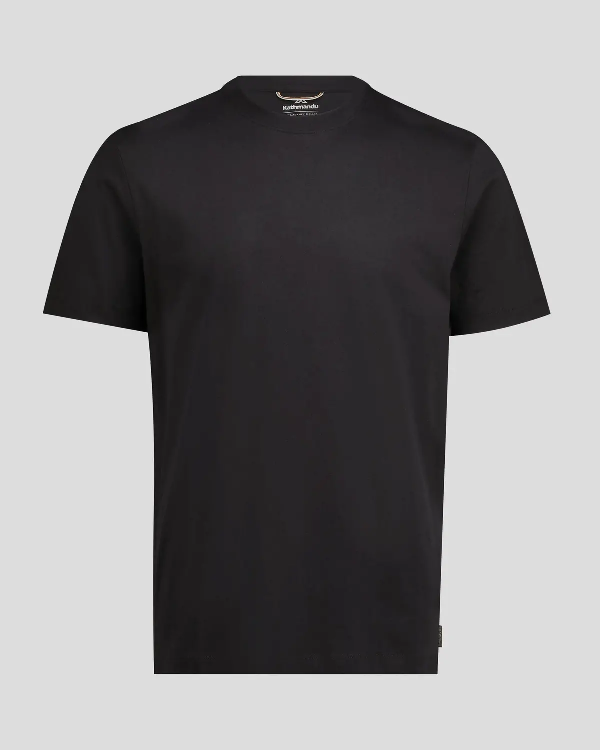 Men's Solid Organic Cotton T-Shirt - Black Stingray 5