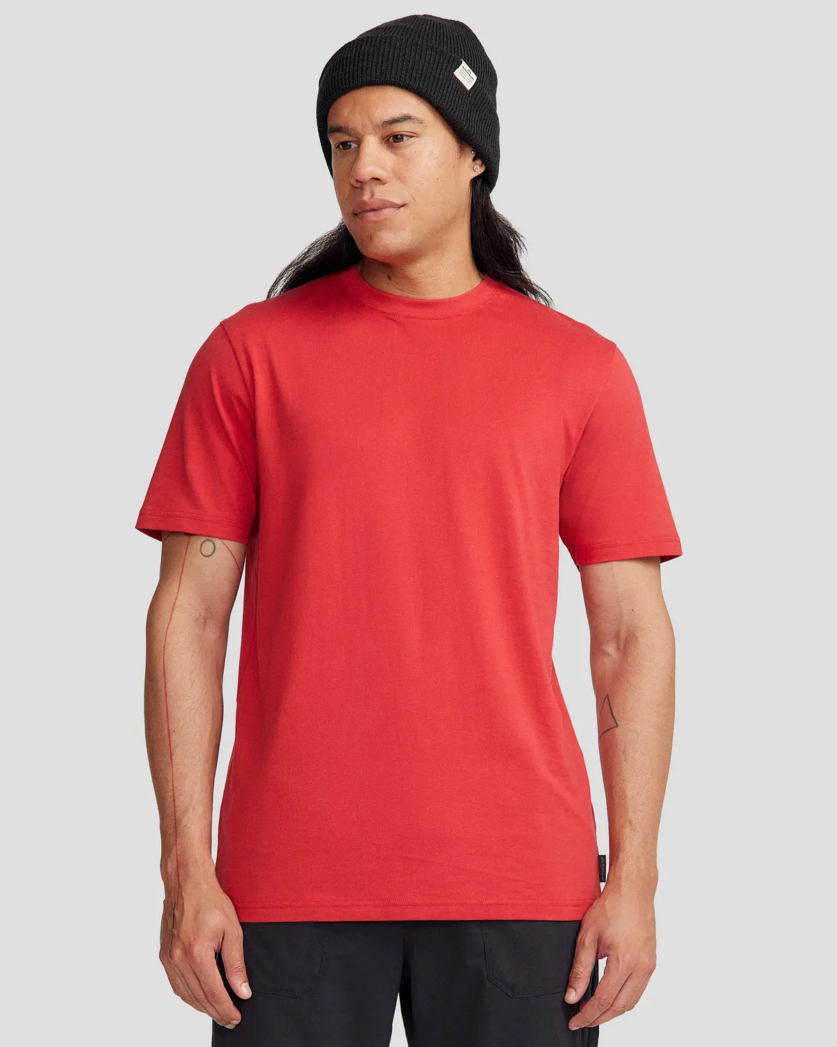 Men's Solid Organic Cotton T-Shirt - Classic Red 1