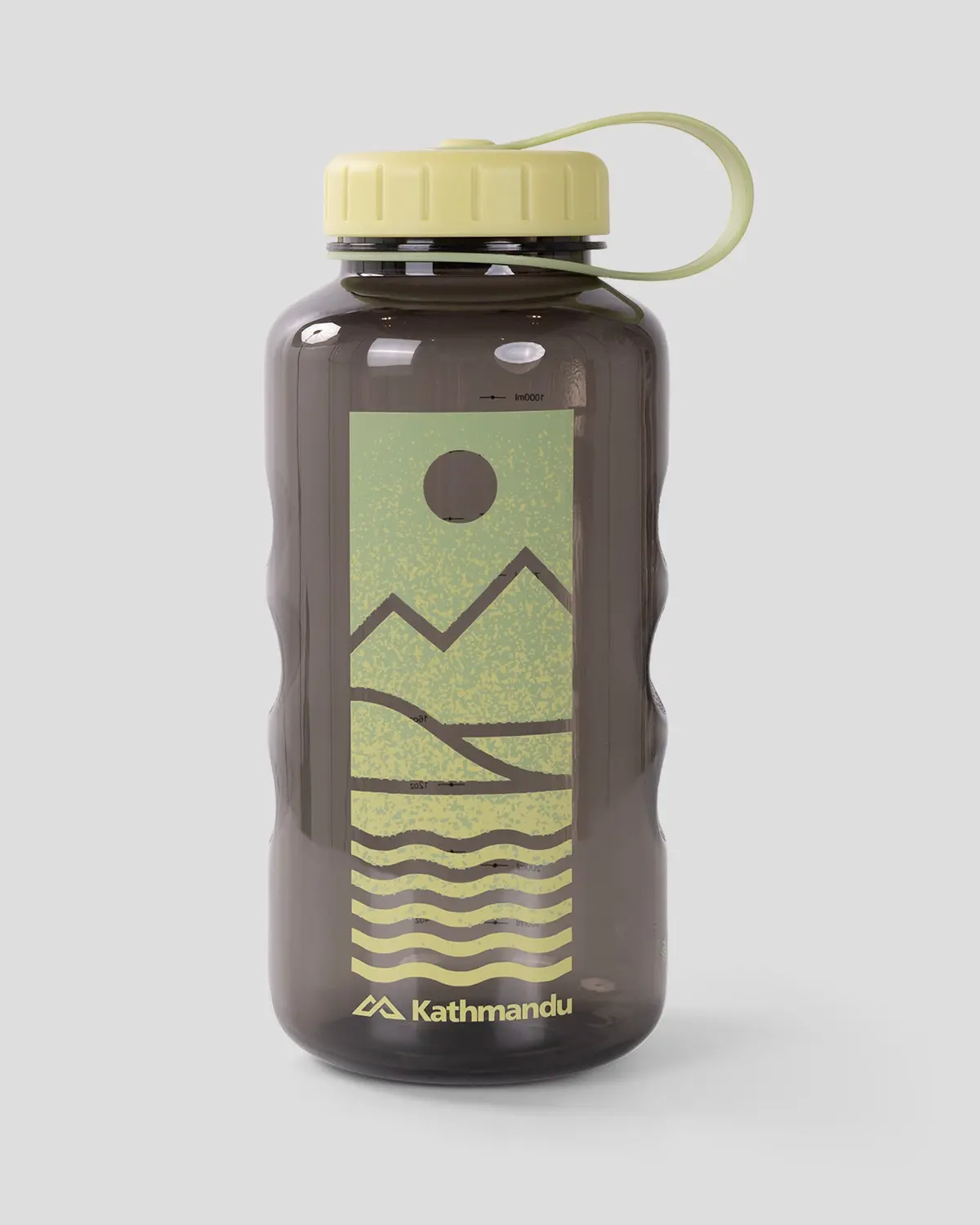 Wide Mouth Tritan 1L Drink Bottle - Light Quartz Coastal View 1