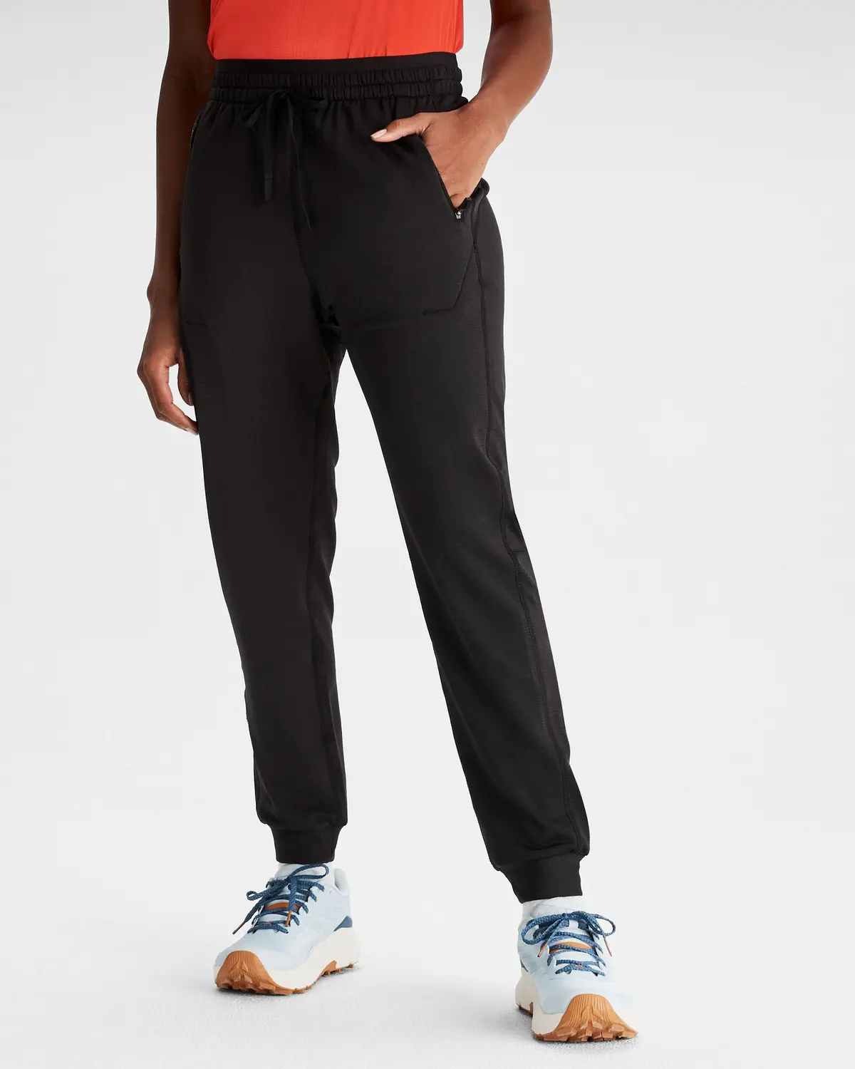 Women's Seeker Fleece Joggers - Black Stingray 1