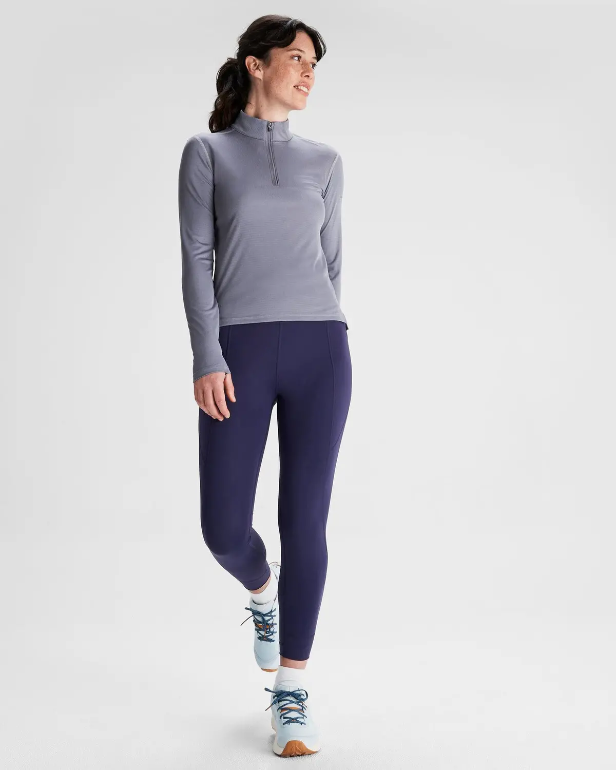 Women's Seeker Quarter Zip Top - Dark Haze 2