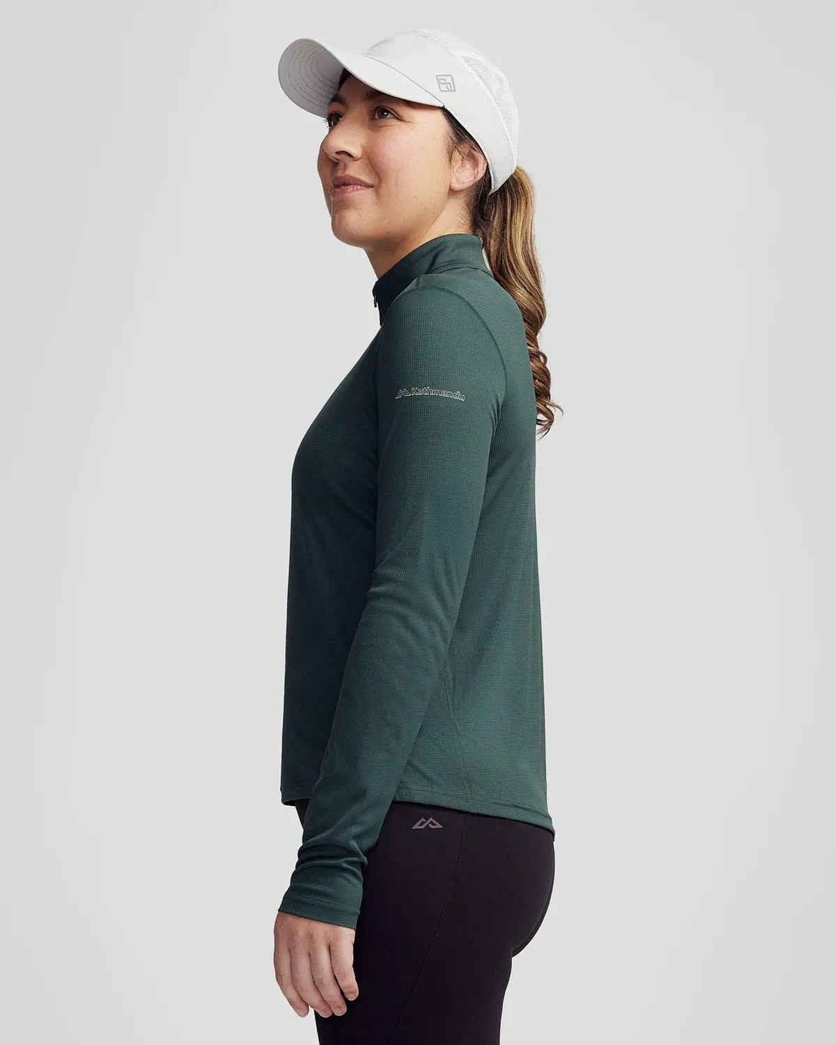Women's Seeker Quarter Zip Top - Deep Forest 3