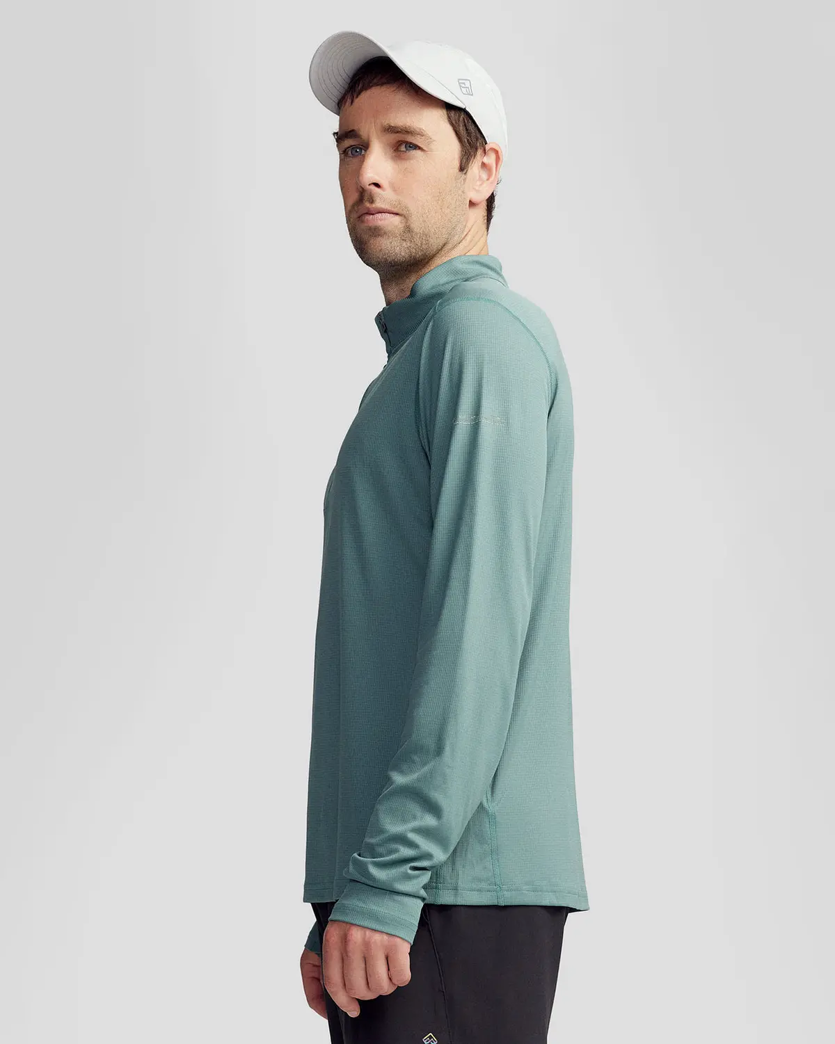 Men's Seeker Quarter Zip Top - Light Forest 4