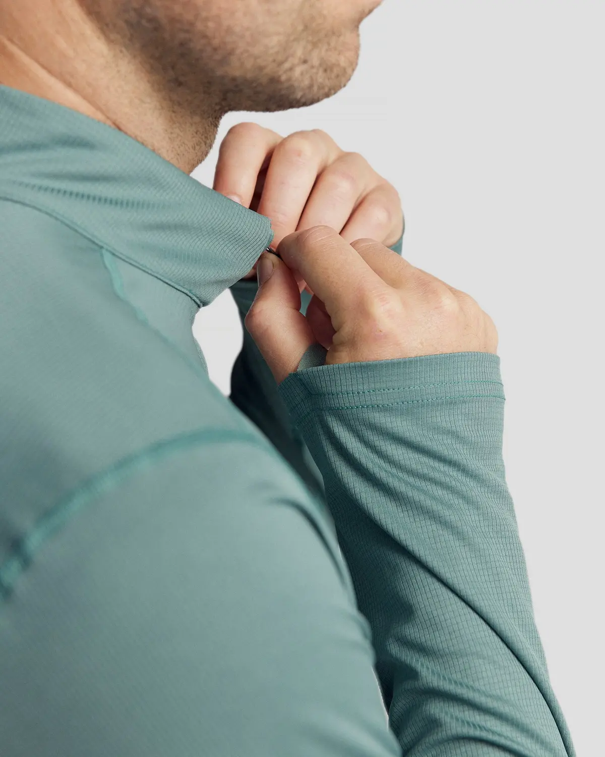 Men's Seeker Quarter Zip Top - Light Forest 6