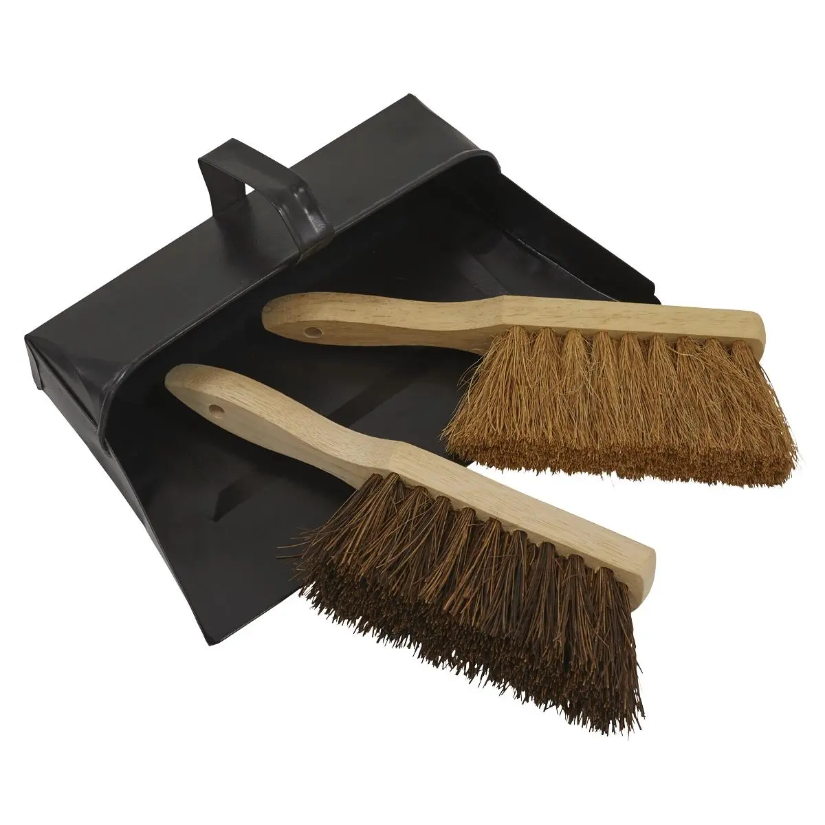 Sealey Dustpan & Brushes Metal Set [Bm26] 1