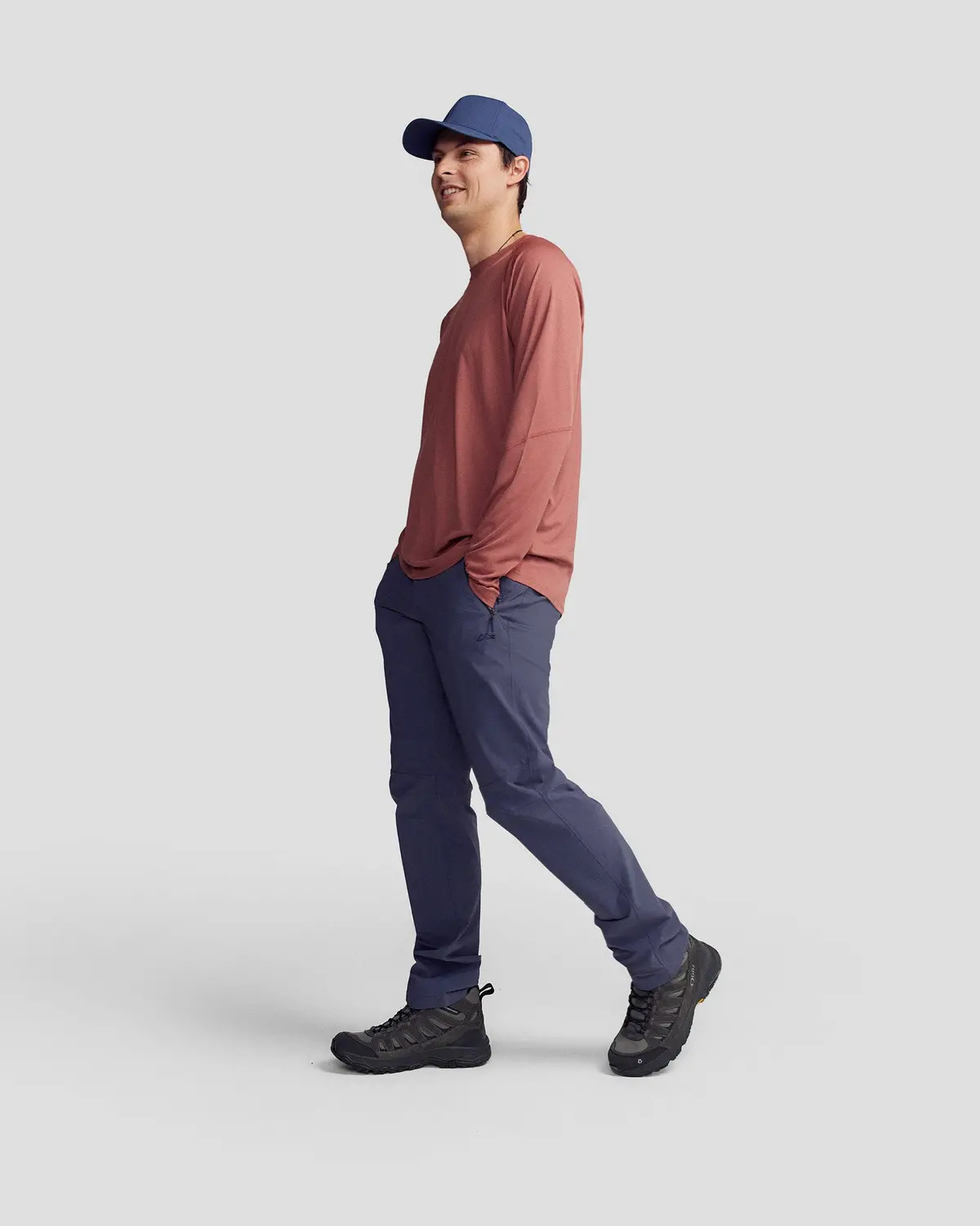 Men's Sun-Stopper Lt L/S Top - Dark Clay 2