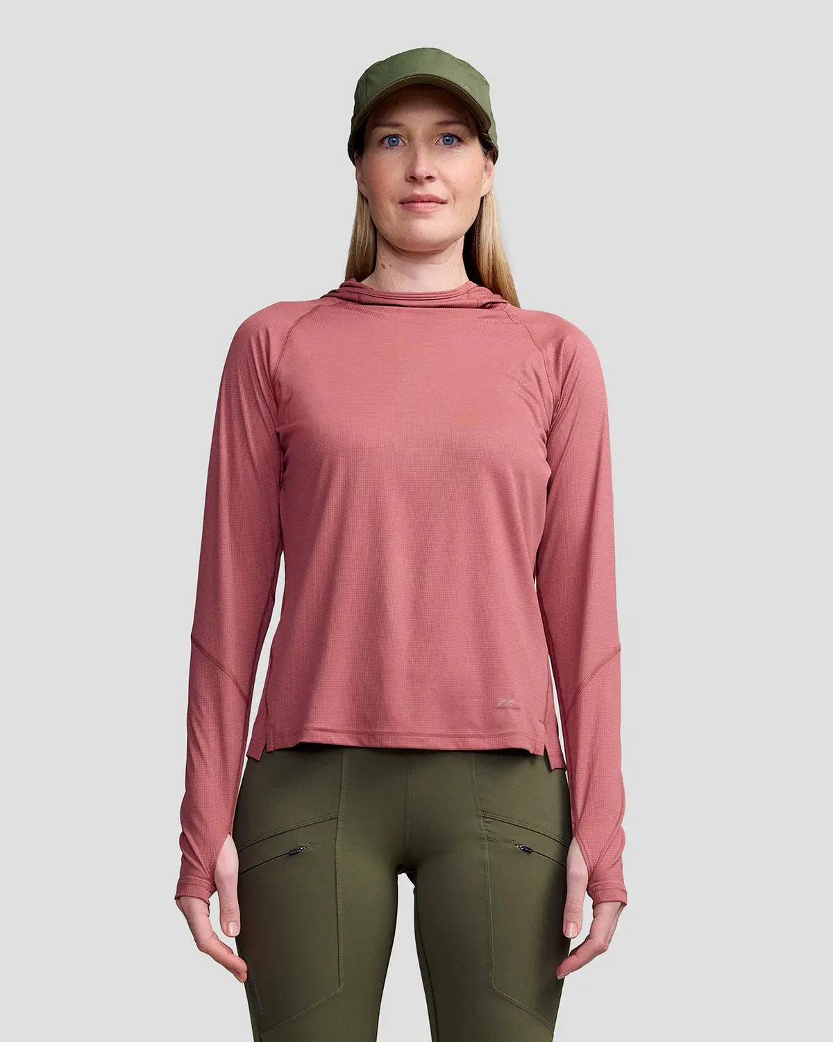 Women's Sun-Stopper Lt Hoodie - Dark Clay 1