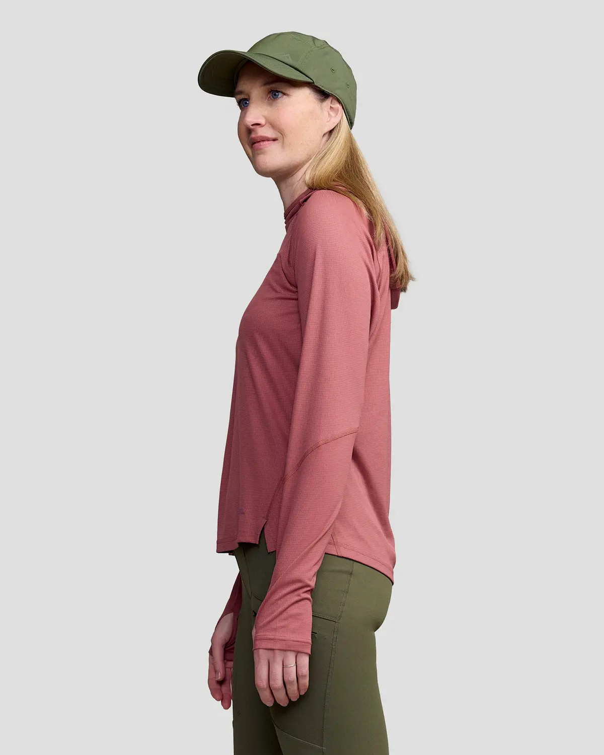 Women's Sun-Stopper Lt Hoodie - Dark Clay 4