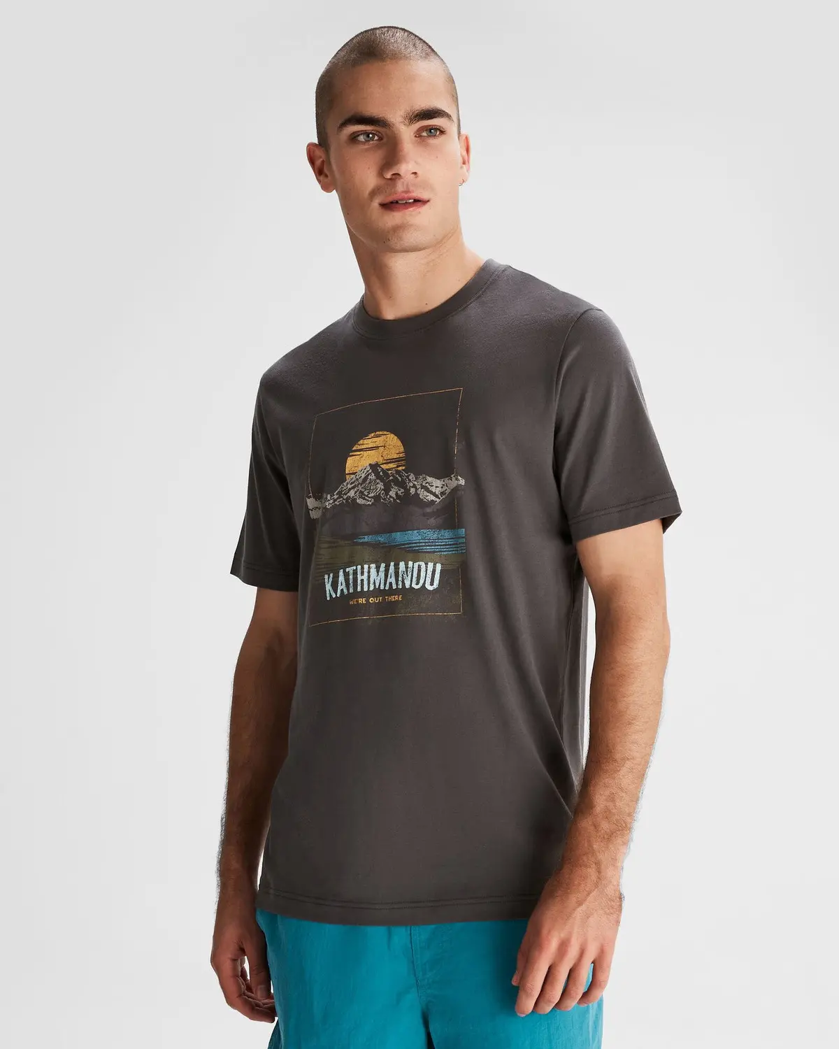 Mt Cook Men's Organic Cotton S/S Tee - Shale 3