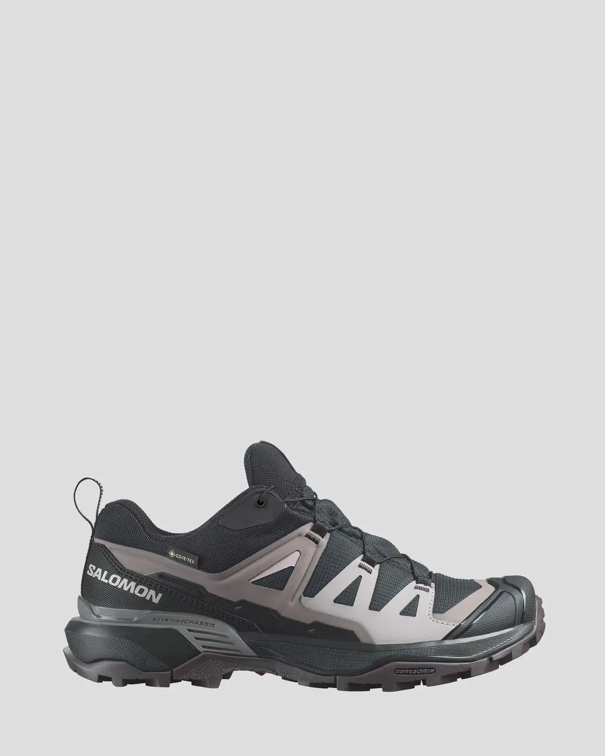 Women's Salomon X Ultra 360 Gtx Hiking Shoes - Black/Plum Kitten/Shale 2