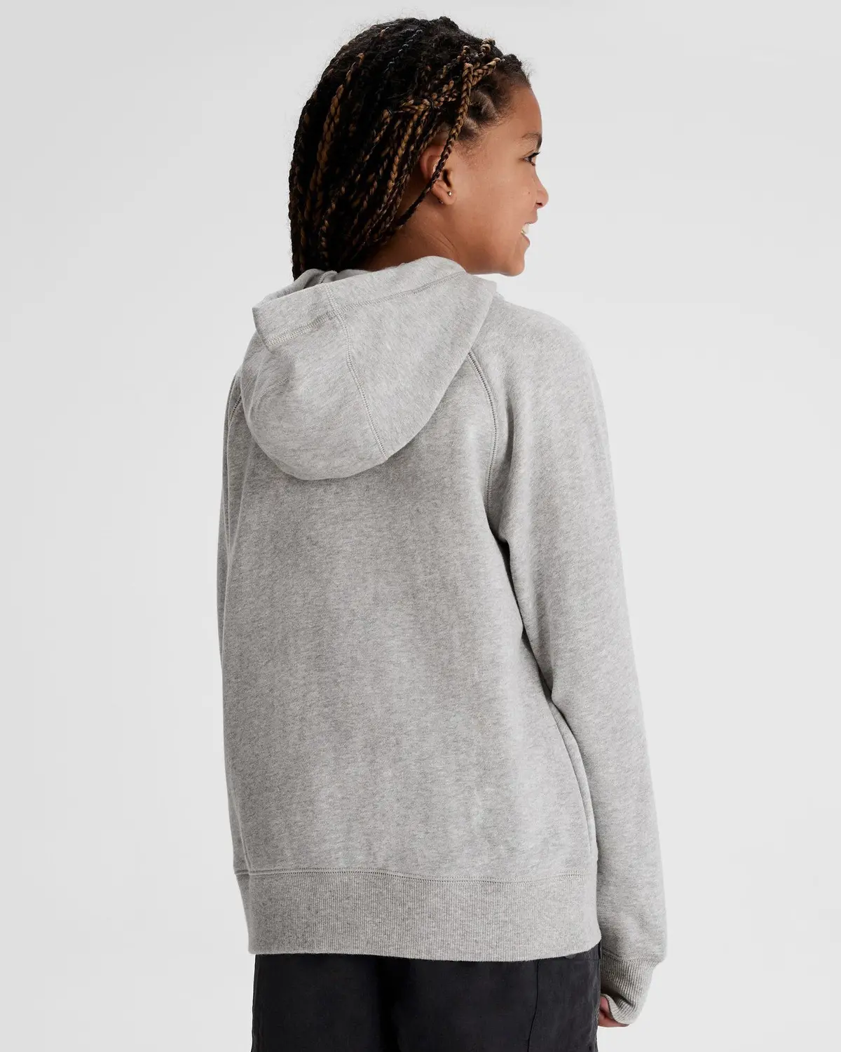 Youth Heritage Logo Lt Bb Hoodie - Light Grey Marle 4