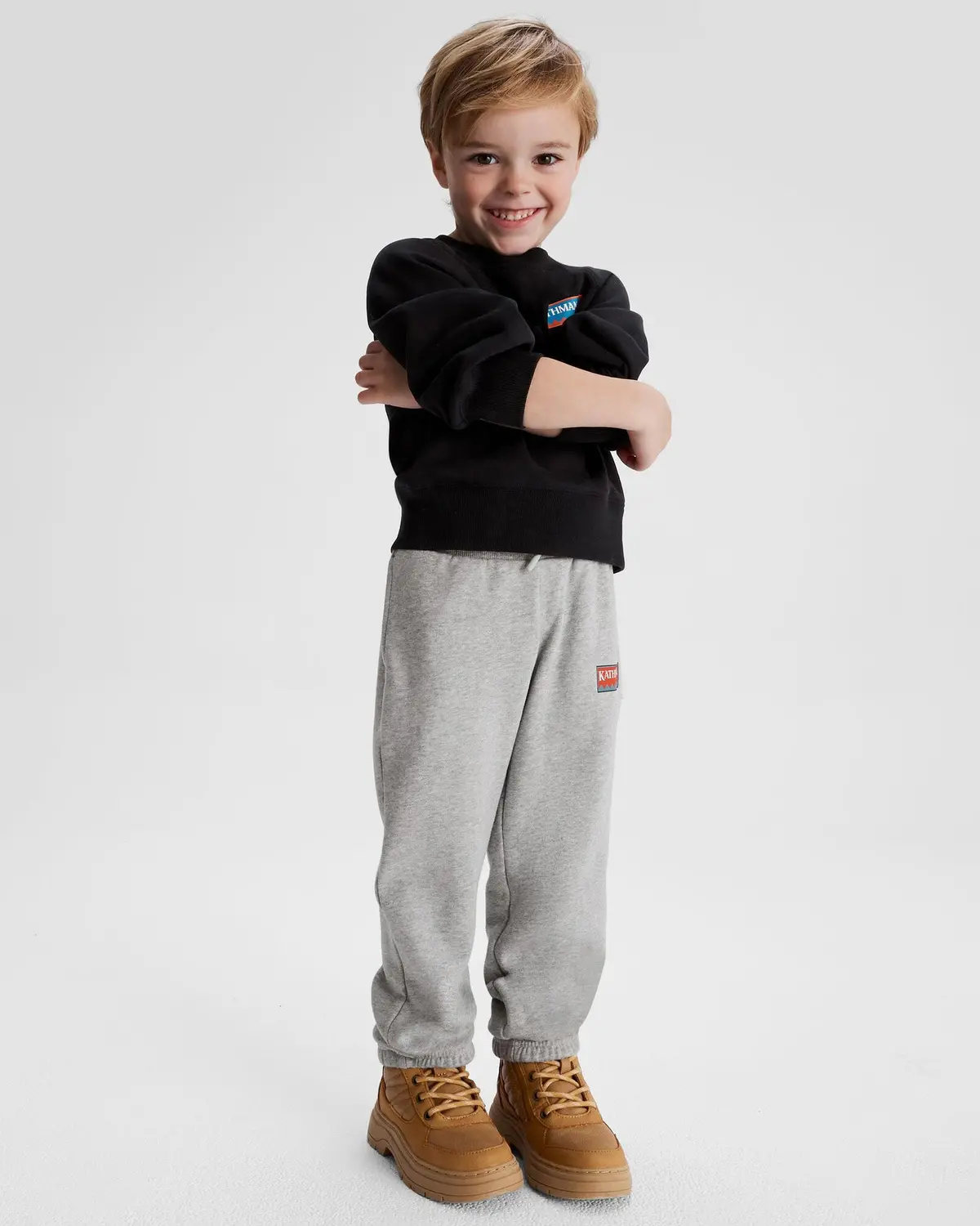 Kids' Heritage Logo Lt Bb Jogger - Light Grey Marle 2