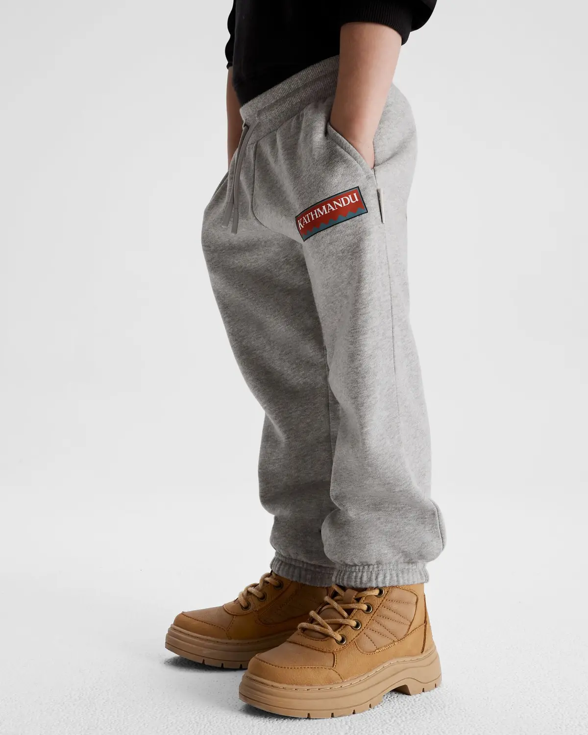 Kids' Heritage Logo Lt Bb Jogger - Light Grey Marle 3