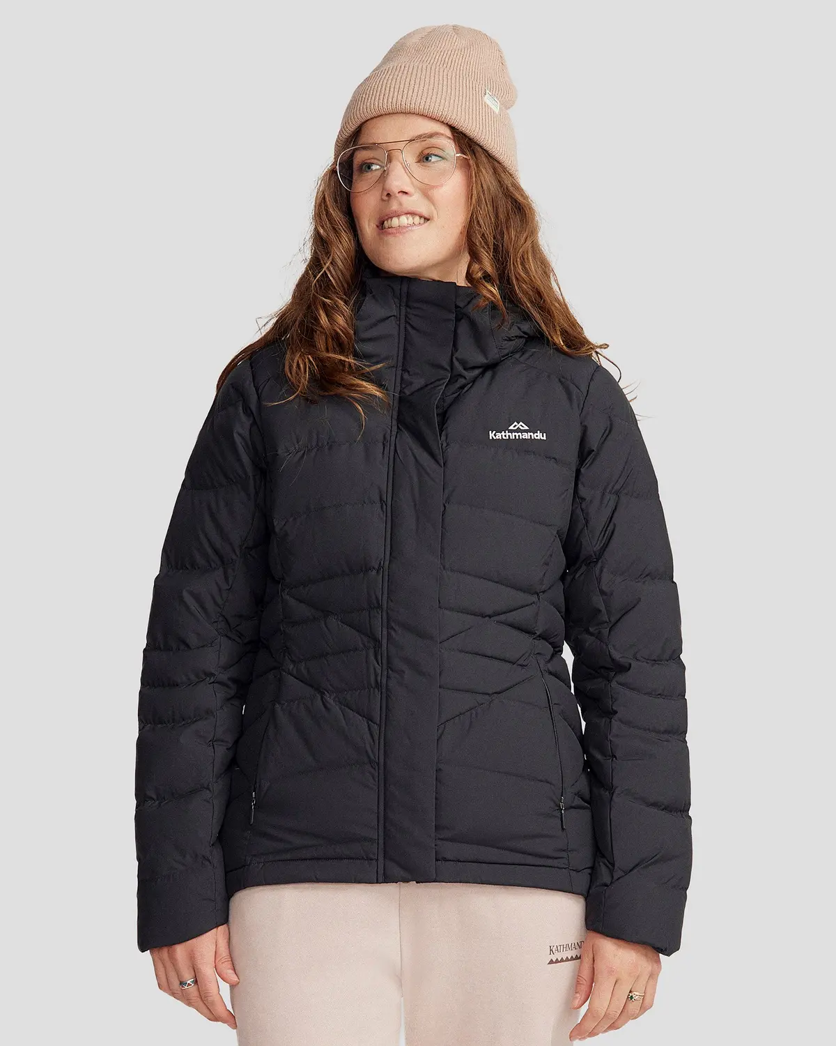 Women's Winterburn Hooded Down Jacket - Black 1