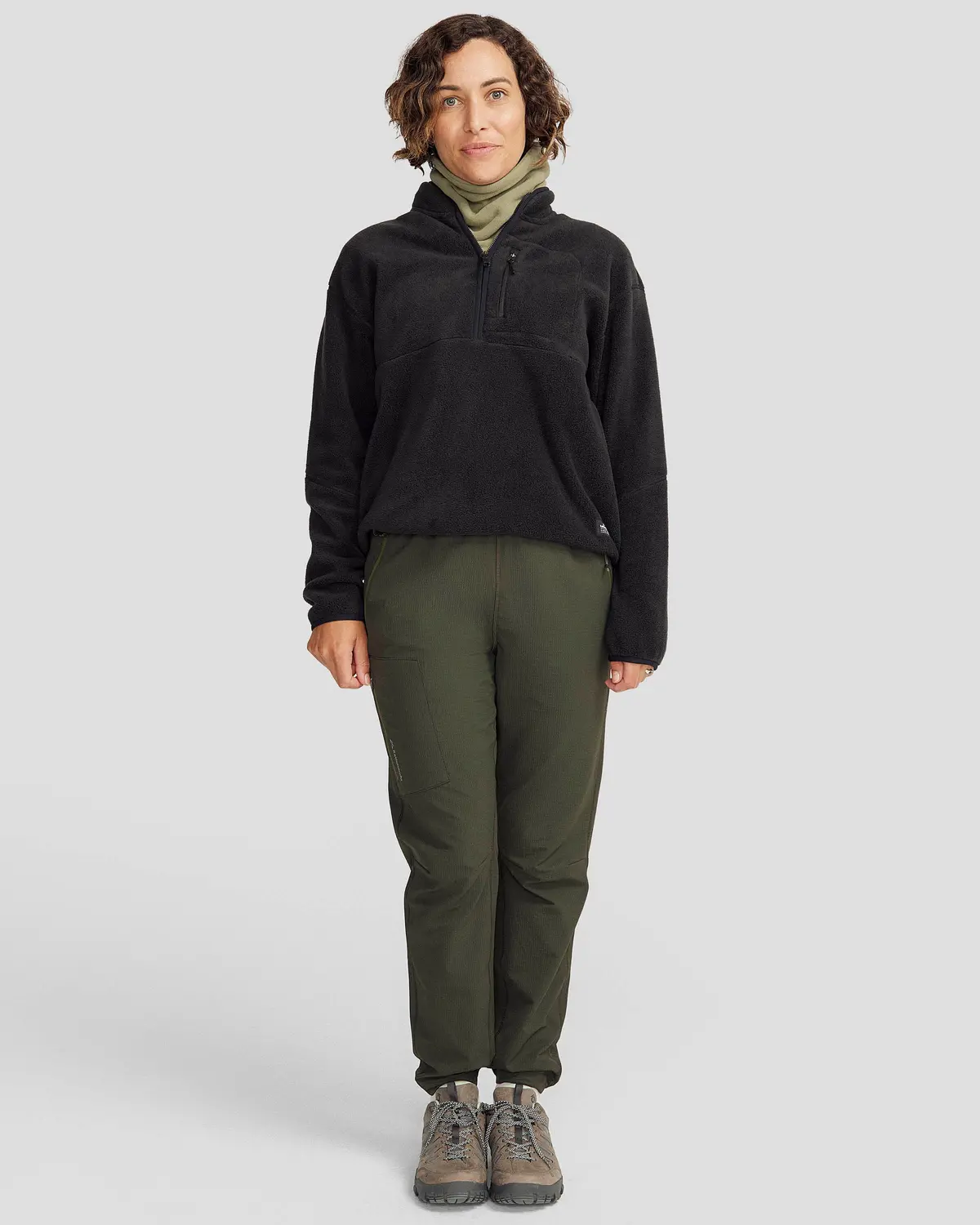 Women's Trailhead Fleece 1/4 Zip Pullover - Black Stingray 2