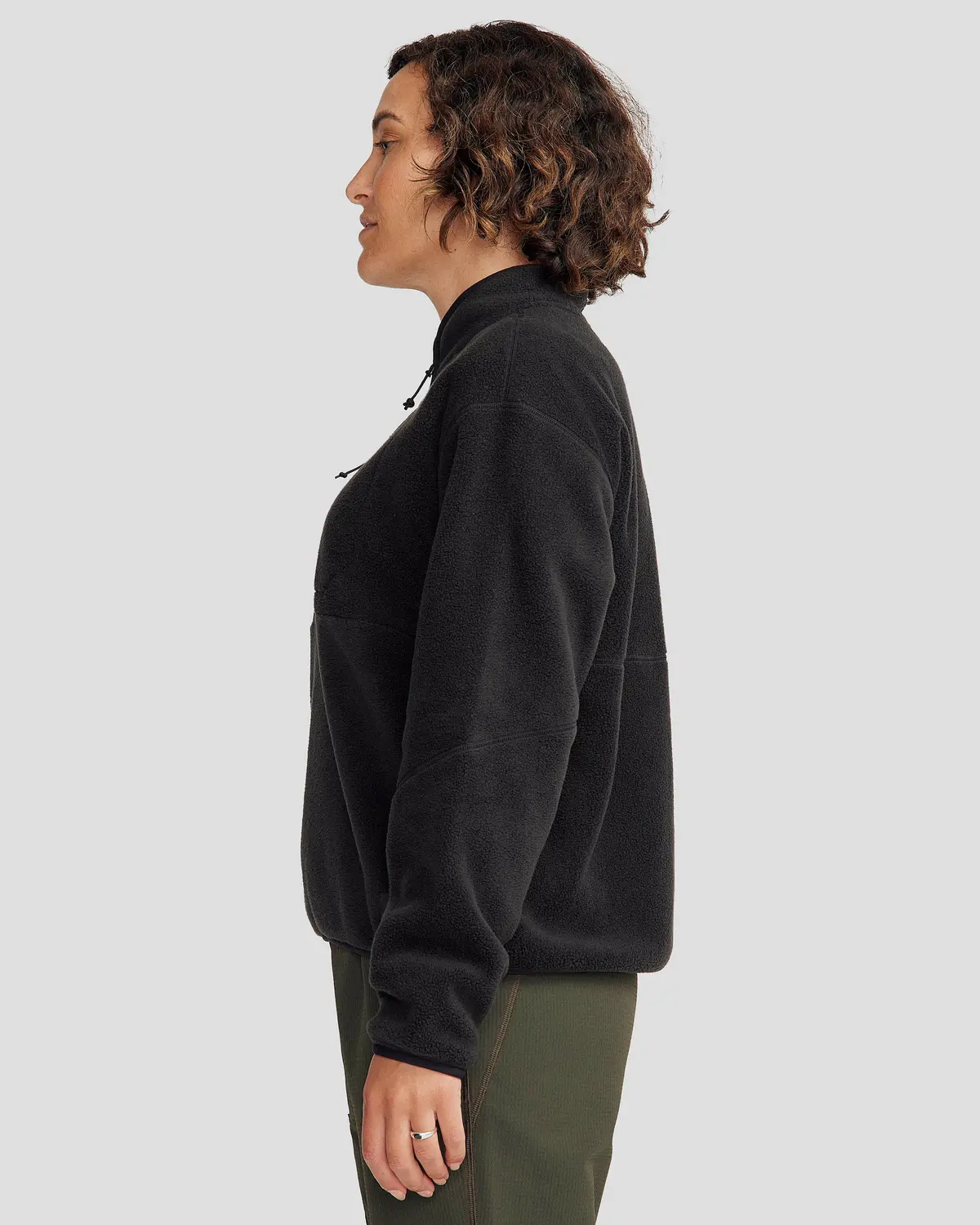 Women's Trailhead Fleece 1/4 Zip Pullover - Black Stingray 3