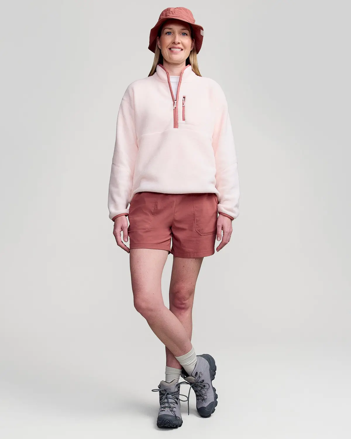 Women's Trailhead Fleece 1/4 Zip Pullover - Peachy 3