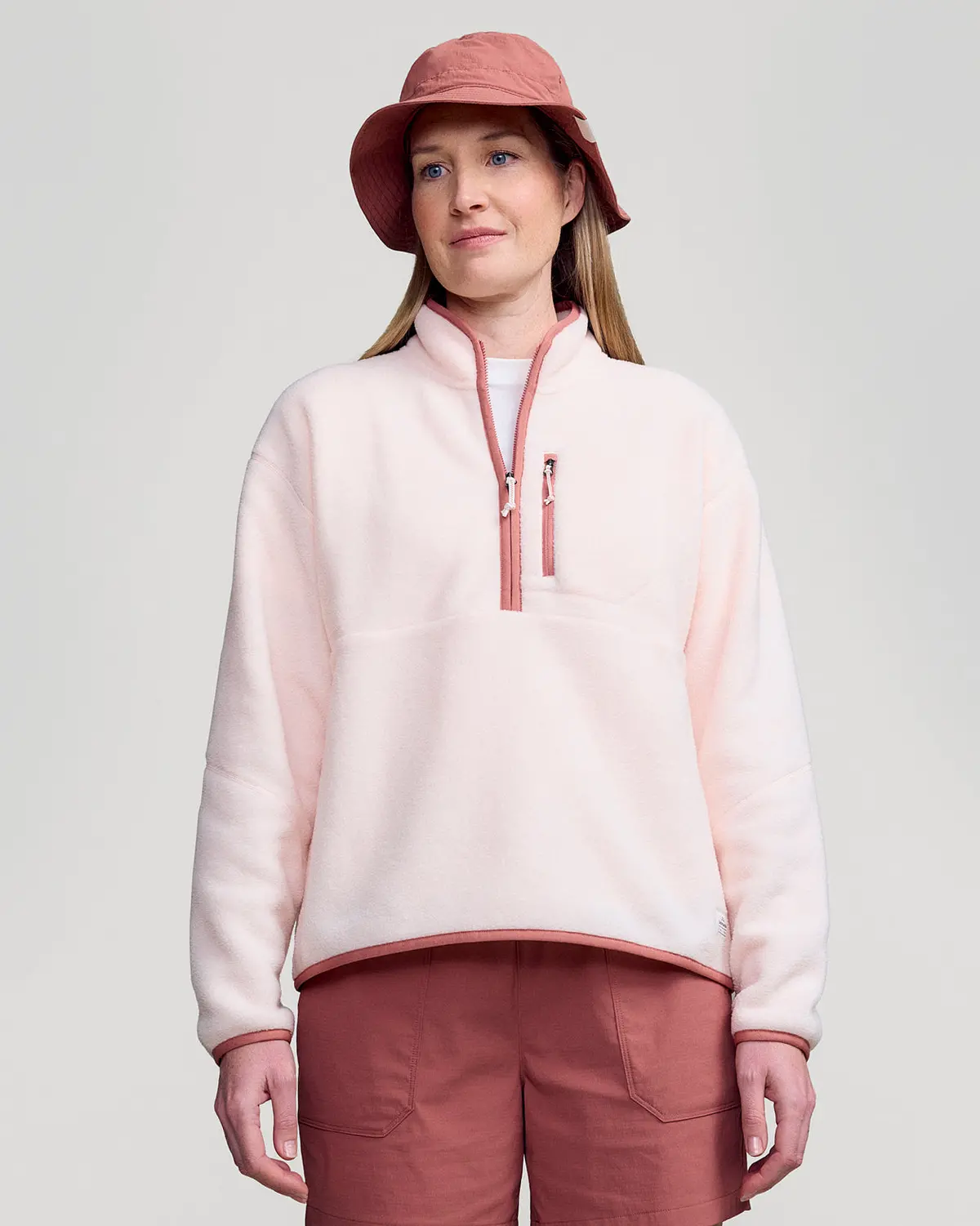 Women's Trailhead Fleece 1/4 Zip Pullover - Peachy 6
