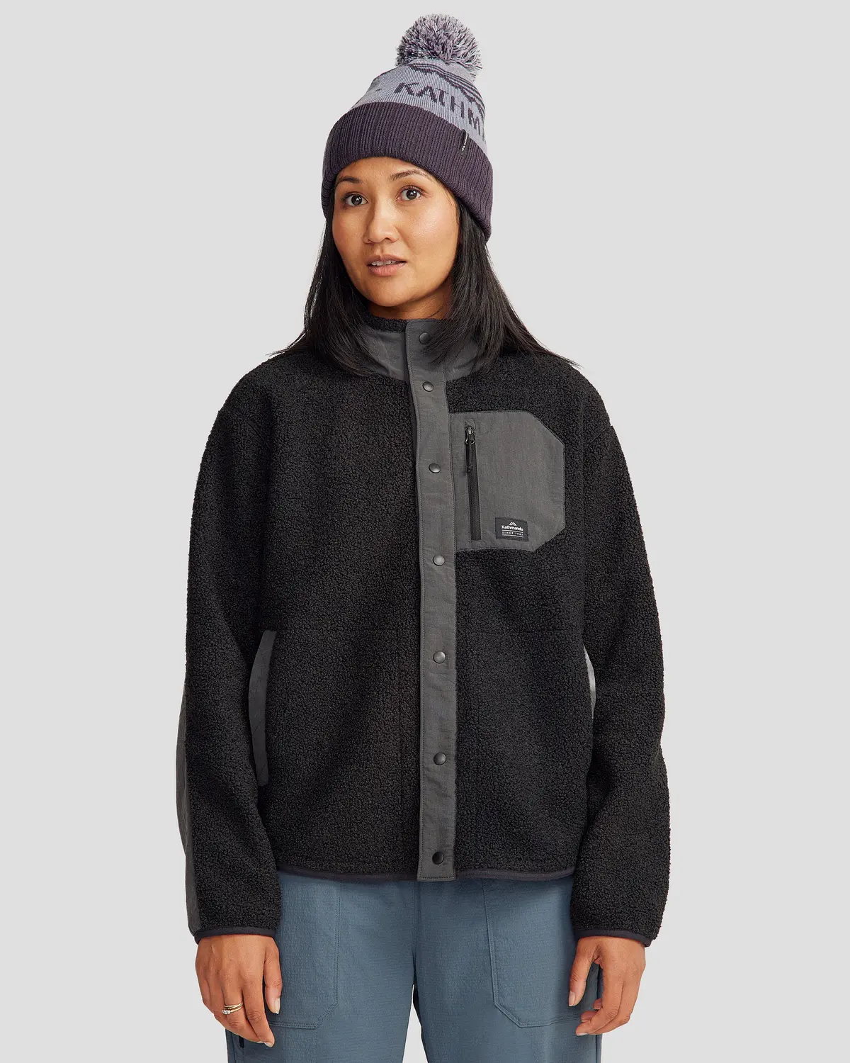 Co-Z High Pile Women's Jacket V3 - Black Stingray 1