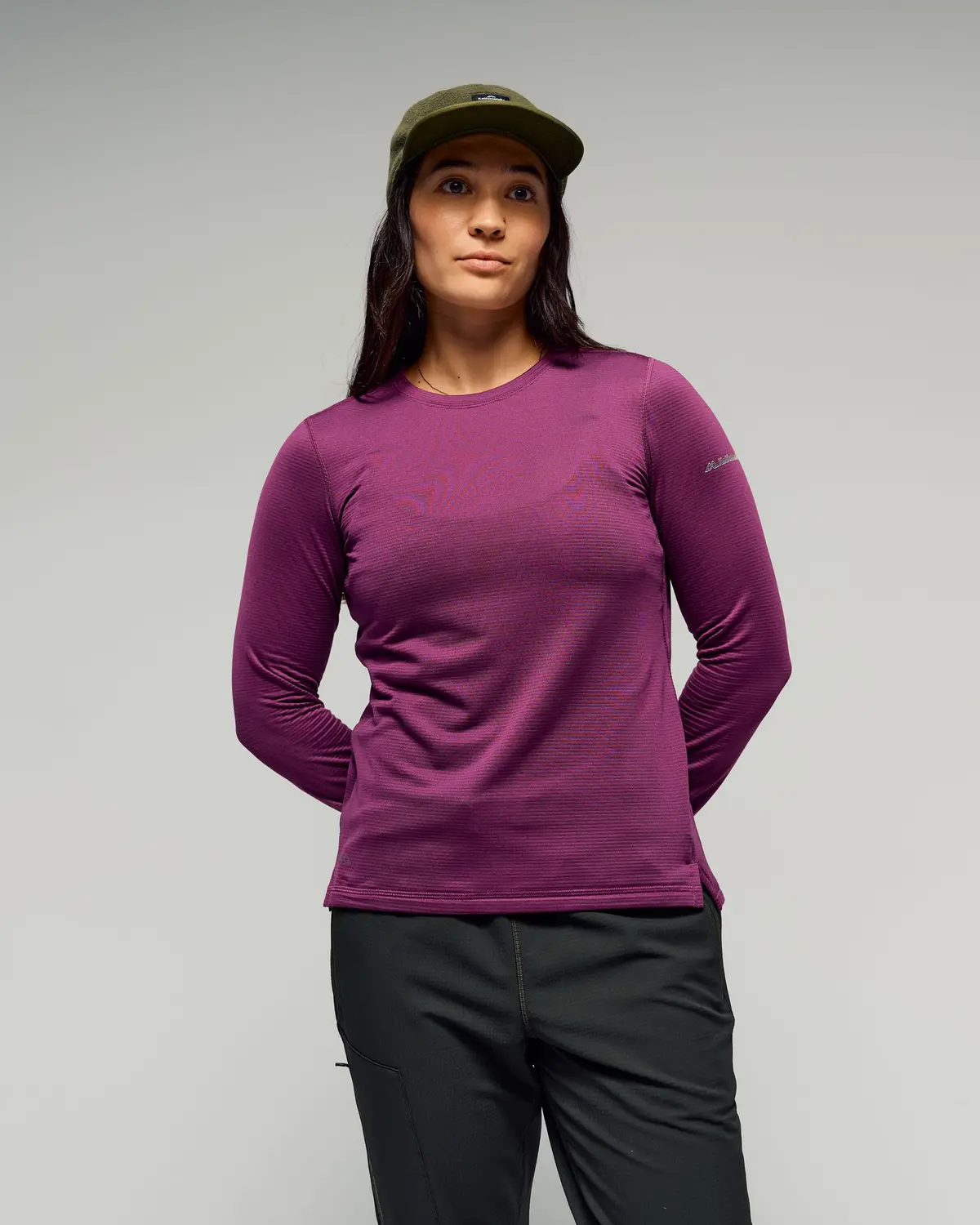 Women's Seeker Fleece Long Sleeve Top - Berry 1