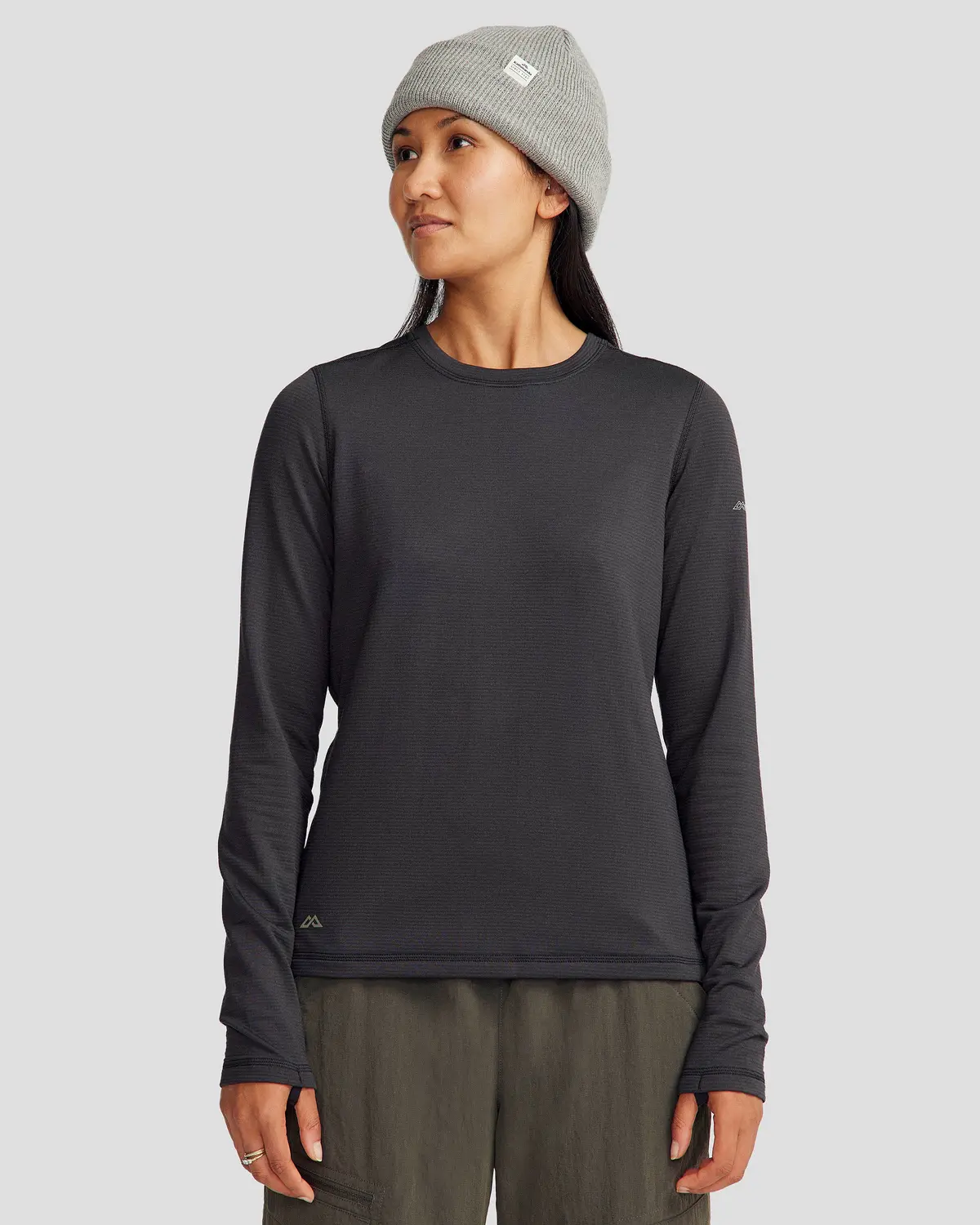 Women's Seeker Fleece Long Sleeve Top - Black Stingray 1
