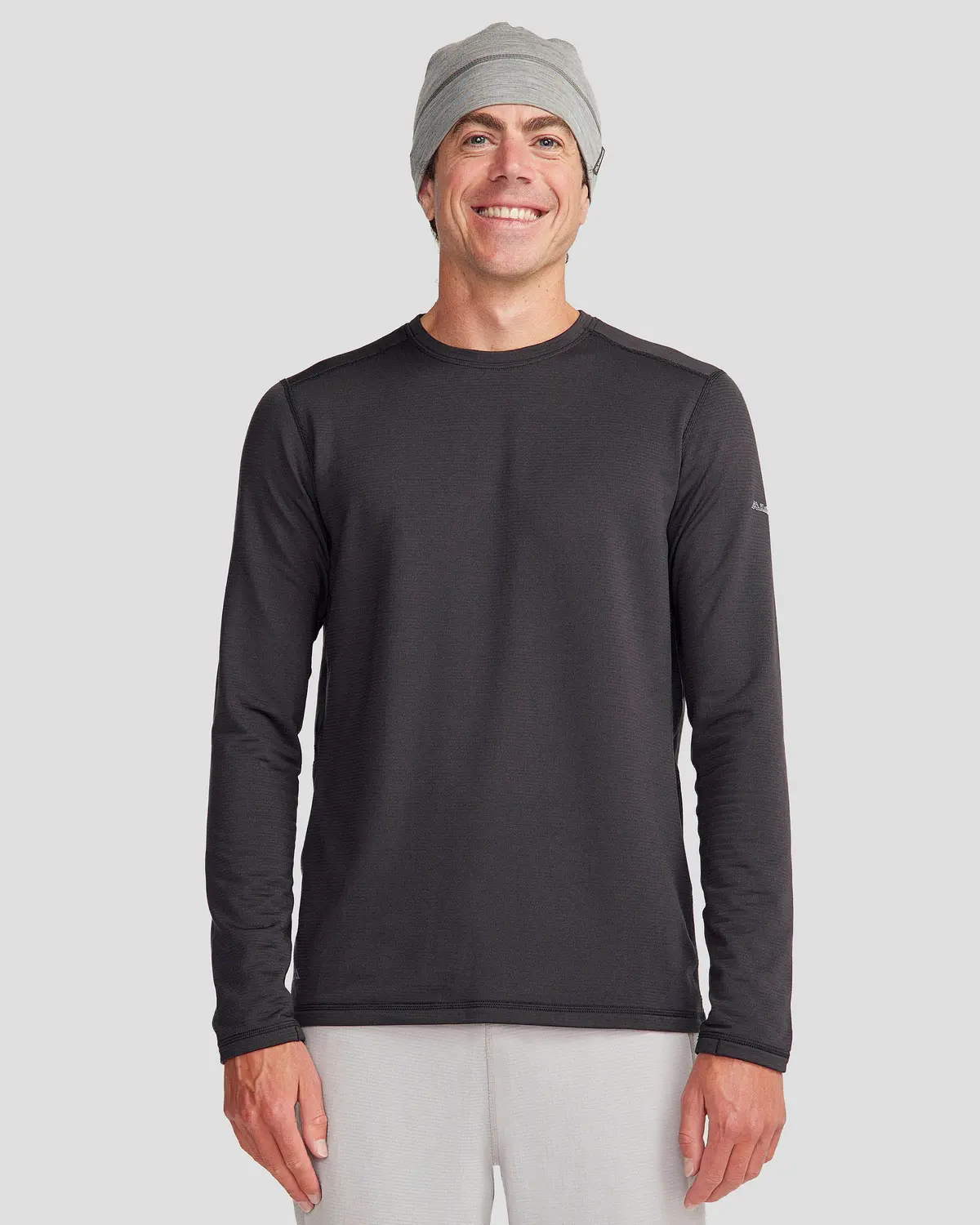 Men's Seeker Fleece Long Sleeve Top - Black Stingray 1
