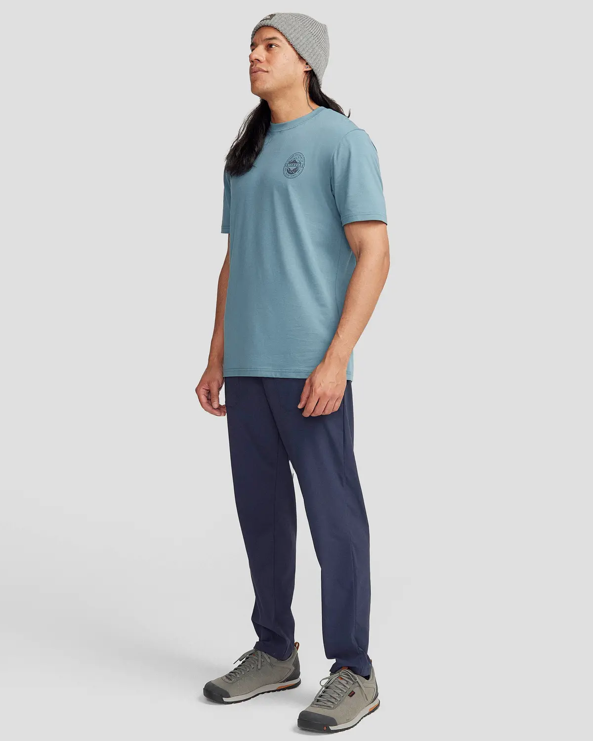 Men's Outdoor Equipment Co Organic Cotton T-Shirt - Washed Blue 2