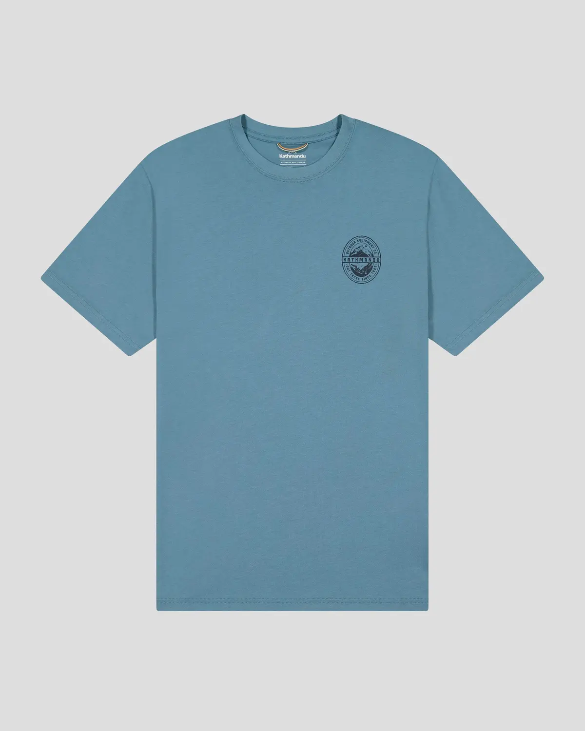 Men's Outdoor Equipment Co Organic Cotton T-Shirt - Washed Blue 4