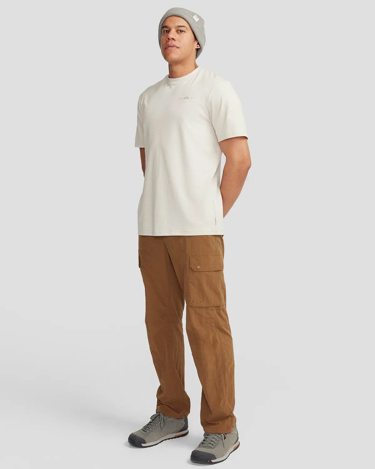 Men's Mountain Camo Organic Cotton T-Shirt - Shroom 2