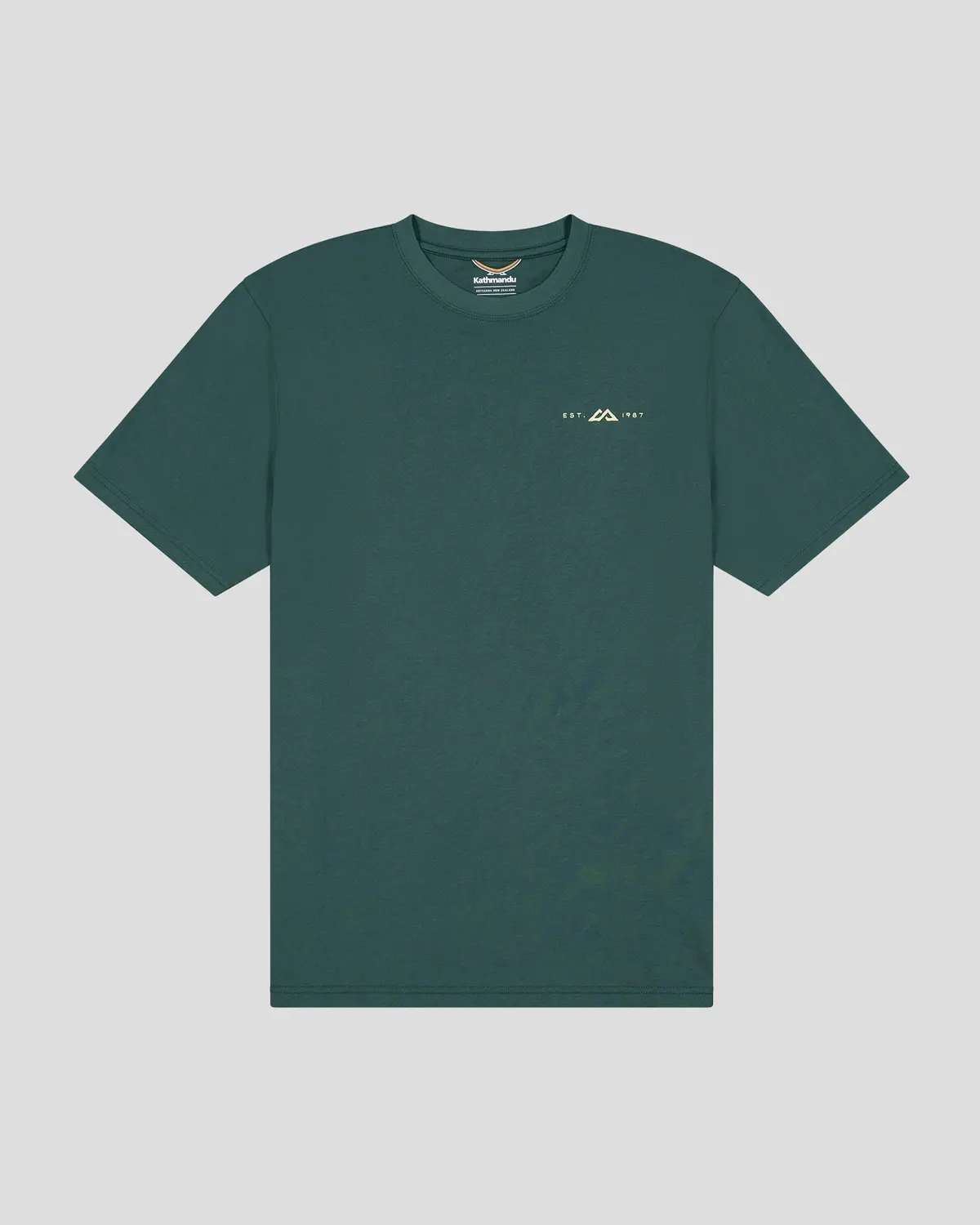 Men's Mountain Camo Organic Cotton S/S Tee - Deep Forest 4