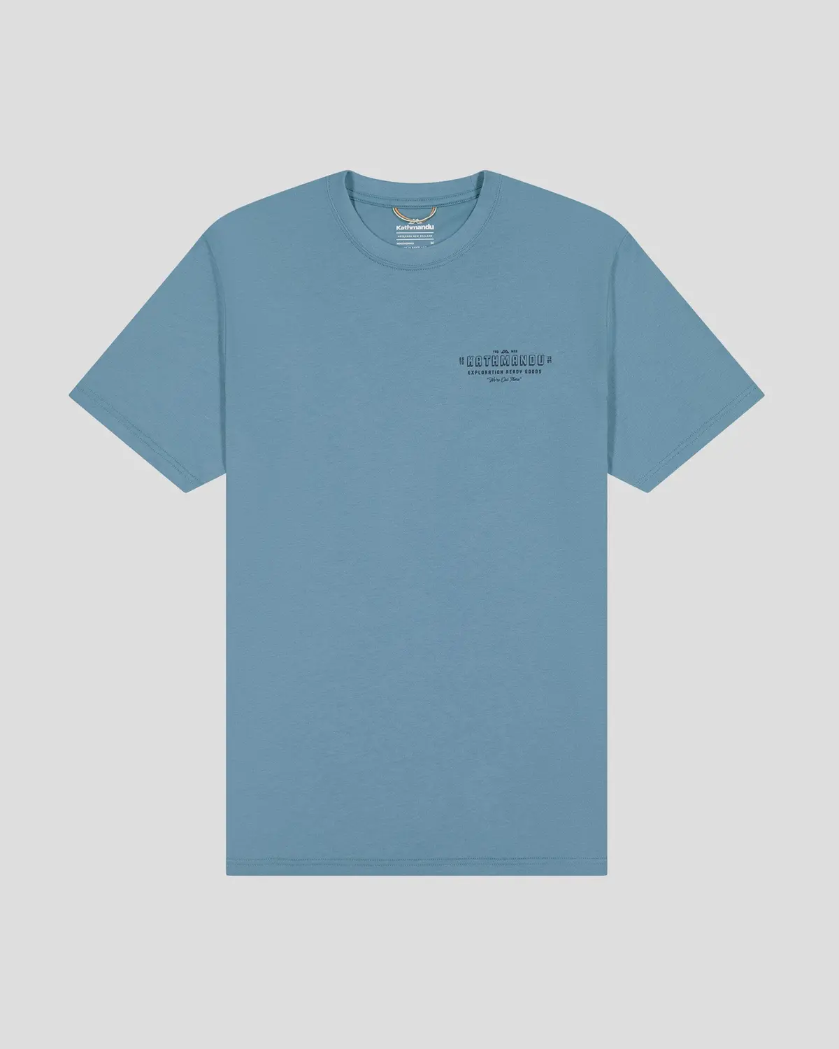 Men's Exploration Organic Cotton T-Shirt - Washed Blue 4